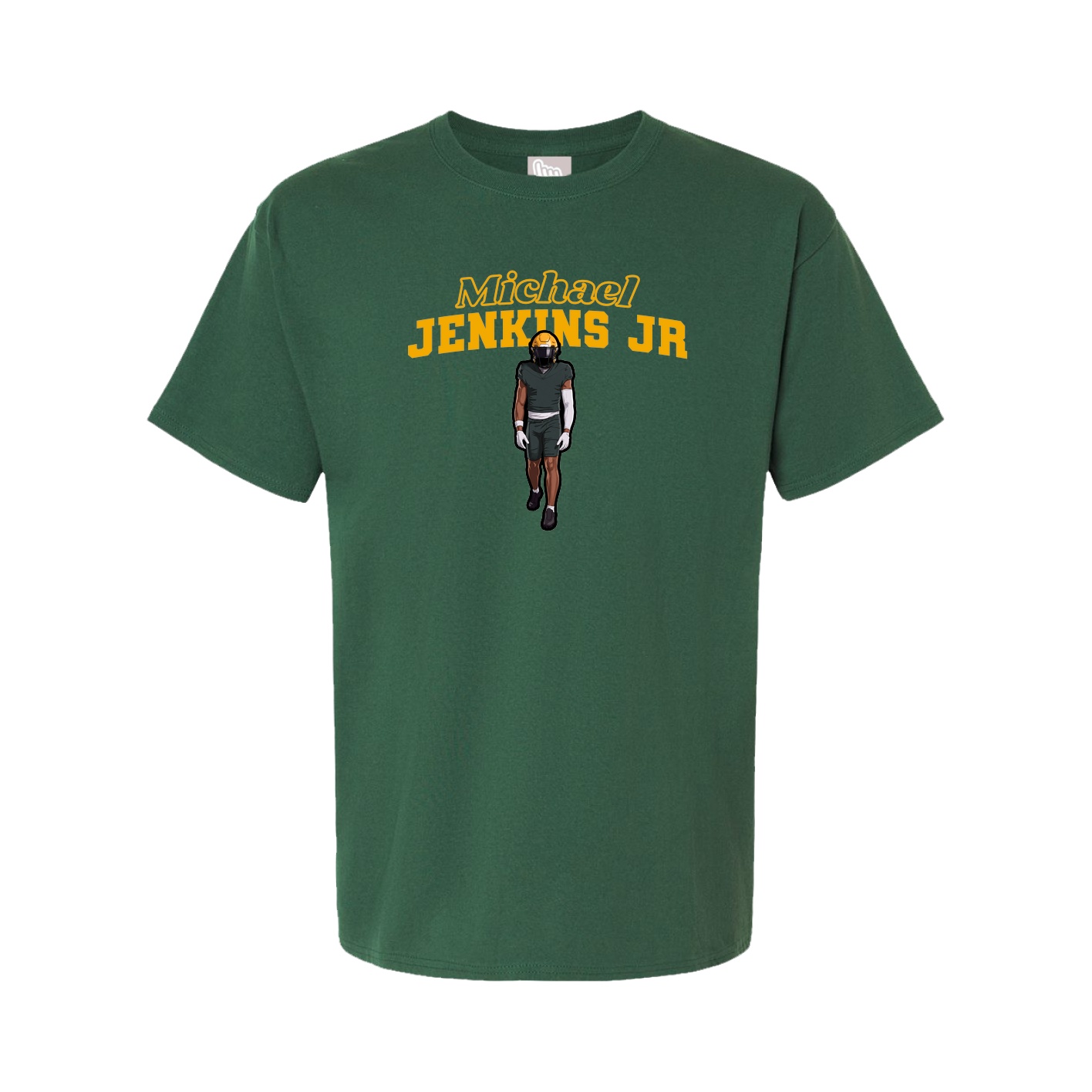 Youth Tee — Name Arch in Green