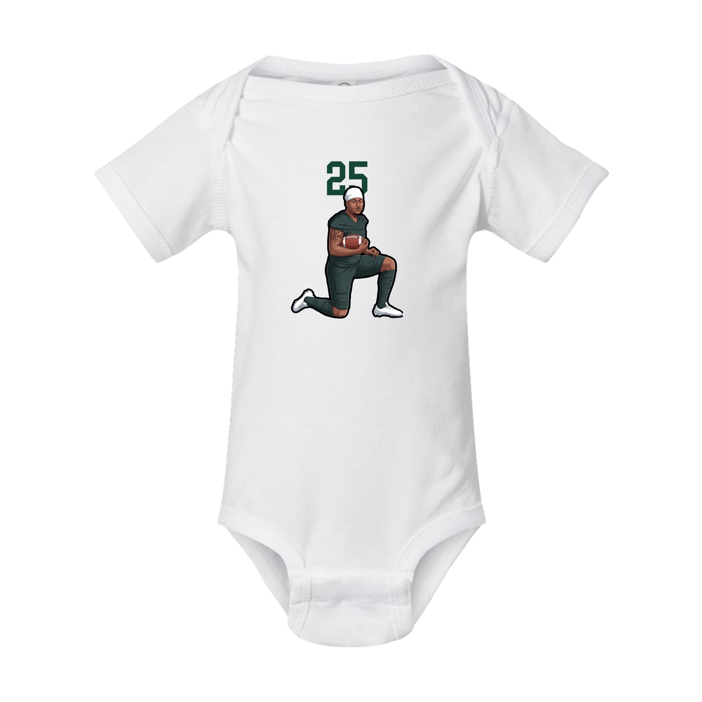 Baby Onesie — Number Top in White