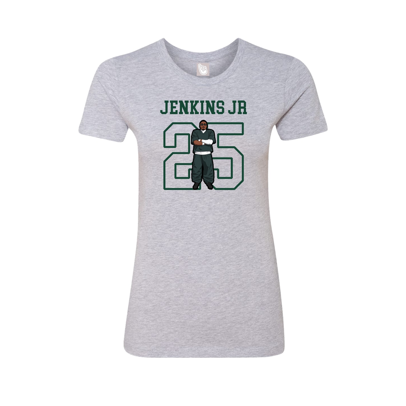 Fitted Women's Tee — Shirsey in Grey