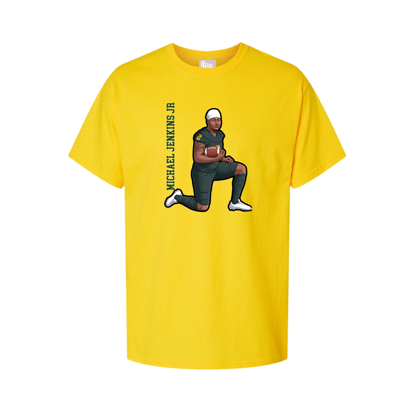 Youth Tee — Name Vertical in Gold