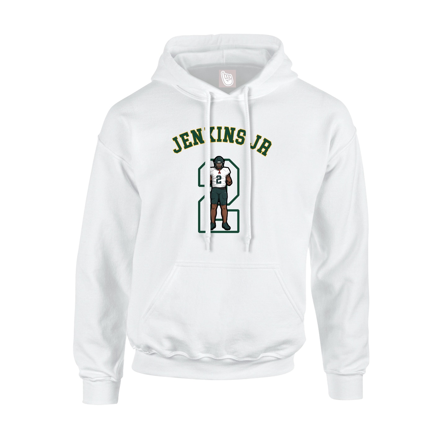 Youth Hoodie — Shirsey Arch in White