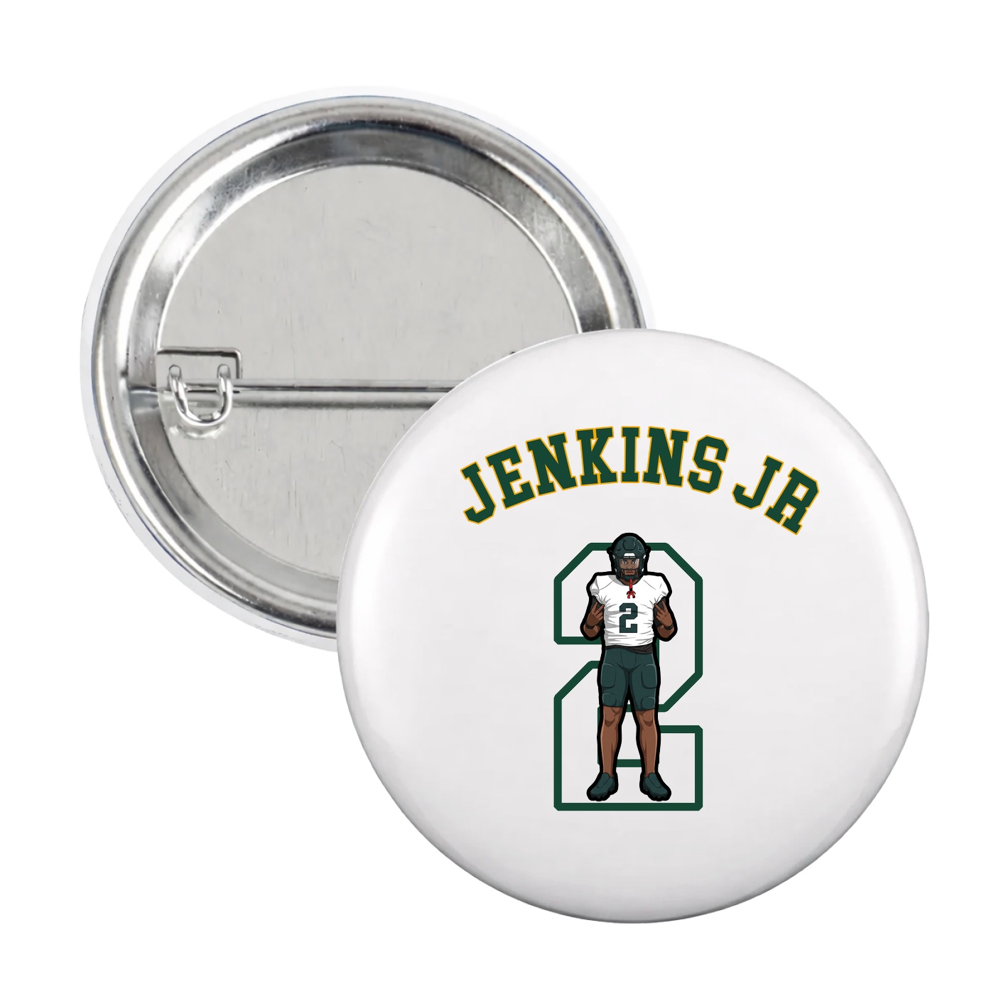 Game Day Button — Shirsey Arch in White