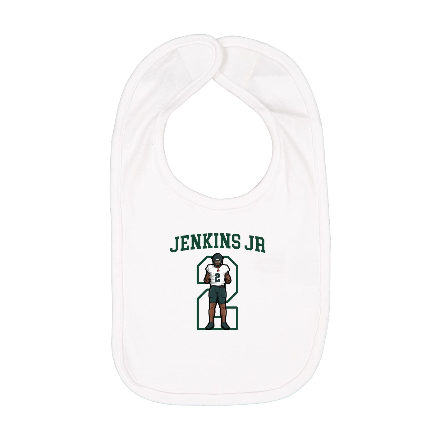 Infant Bib — Shirsey in White