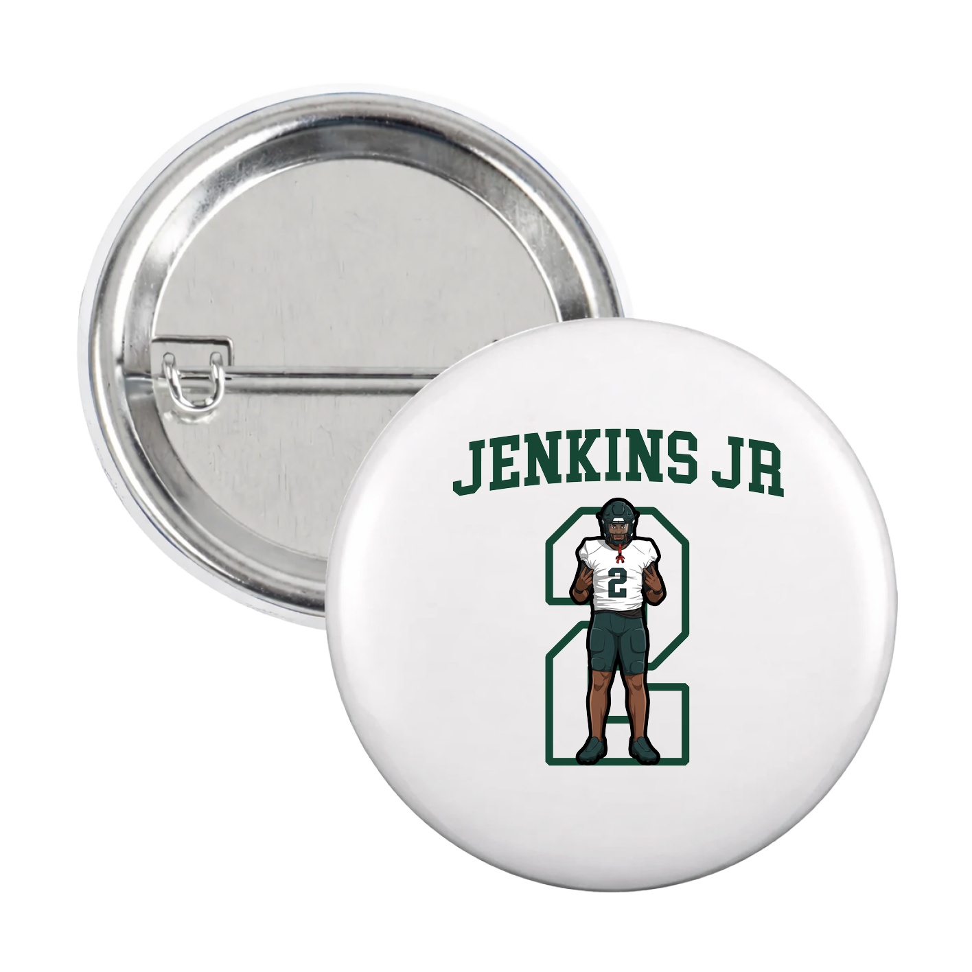 Game Day Button — Shirsey in White