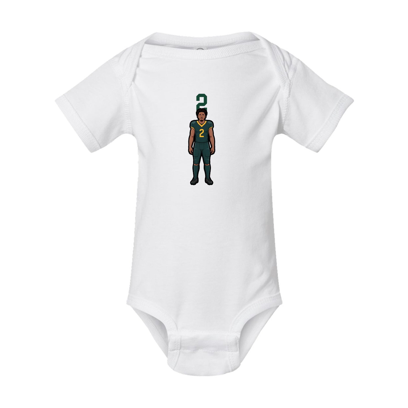 Baby Onesie — Number Top in White