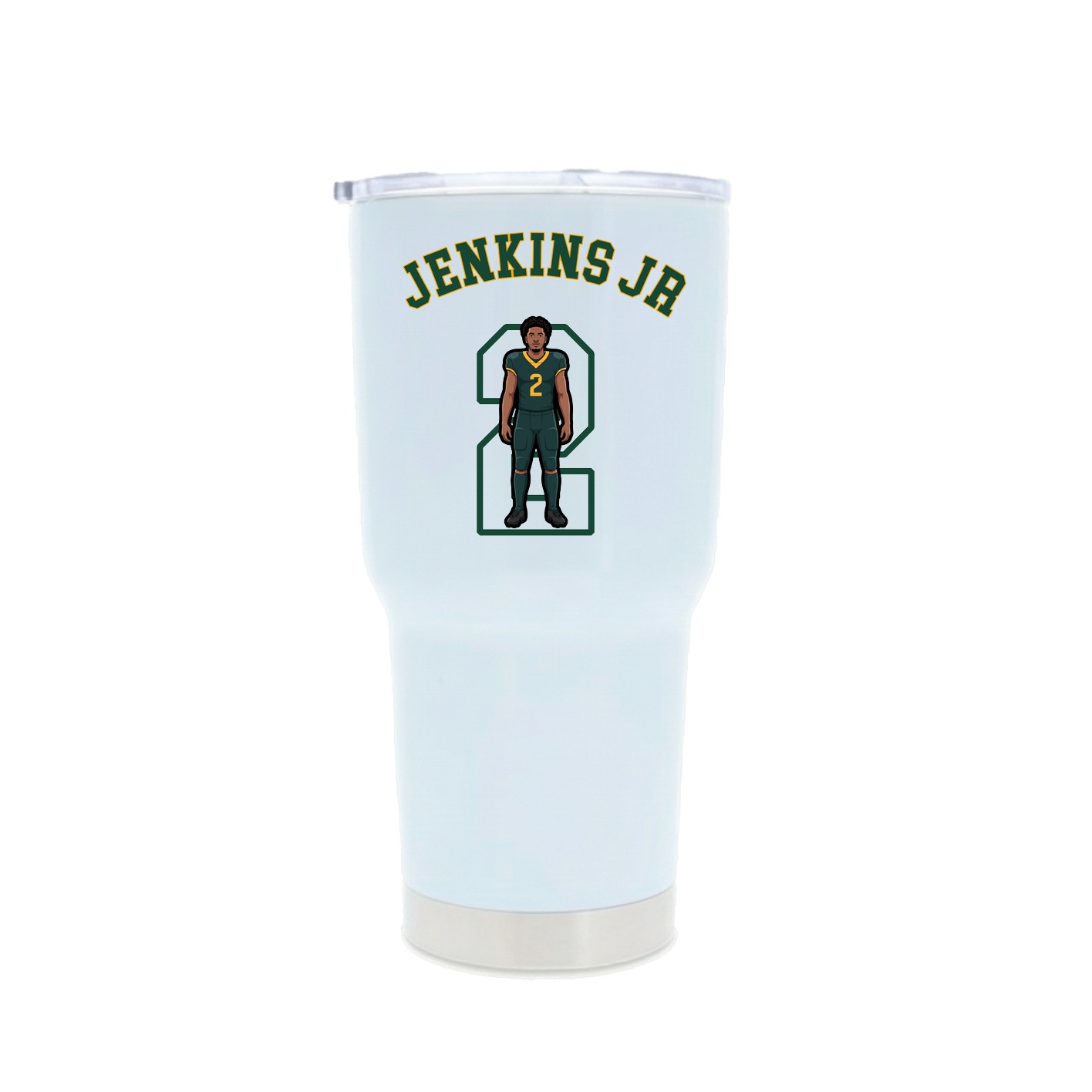 30oz Stainless Steel Tumbler — Shirsey Arch in White