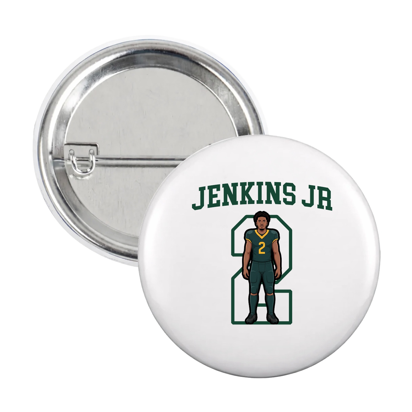 Game Day Button — Shirsey in White