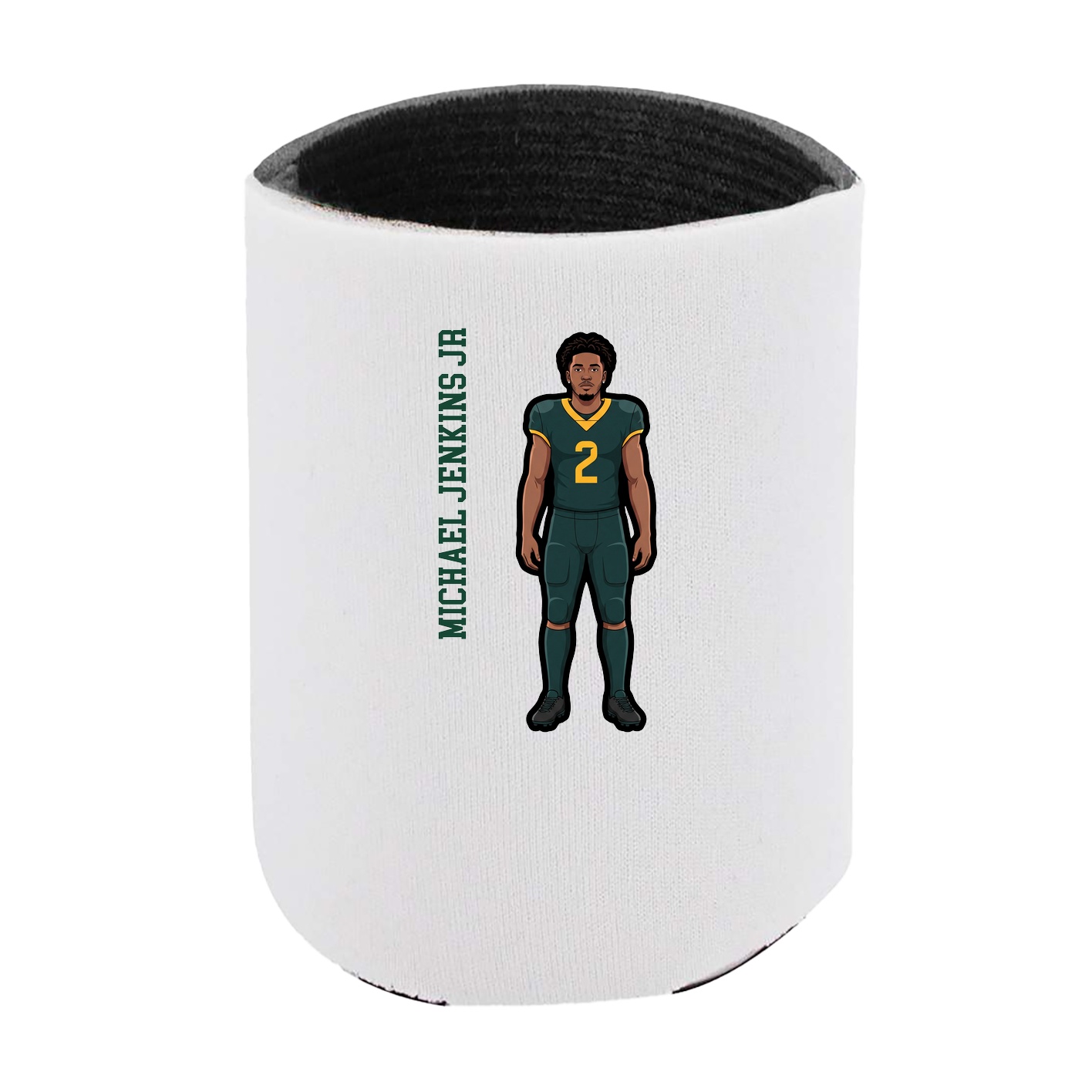 Can Holder — Name Vertical in White