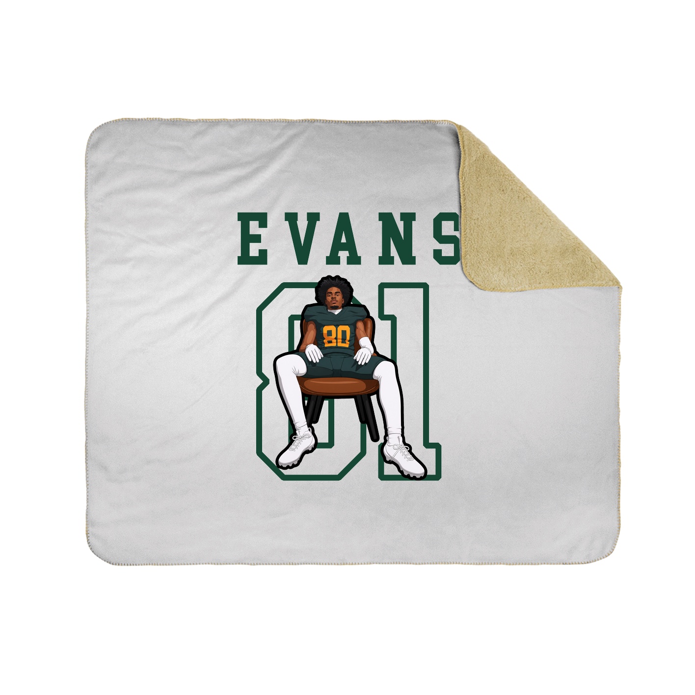 Throw Blanket — Shirsey in White