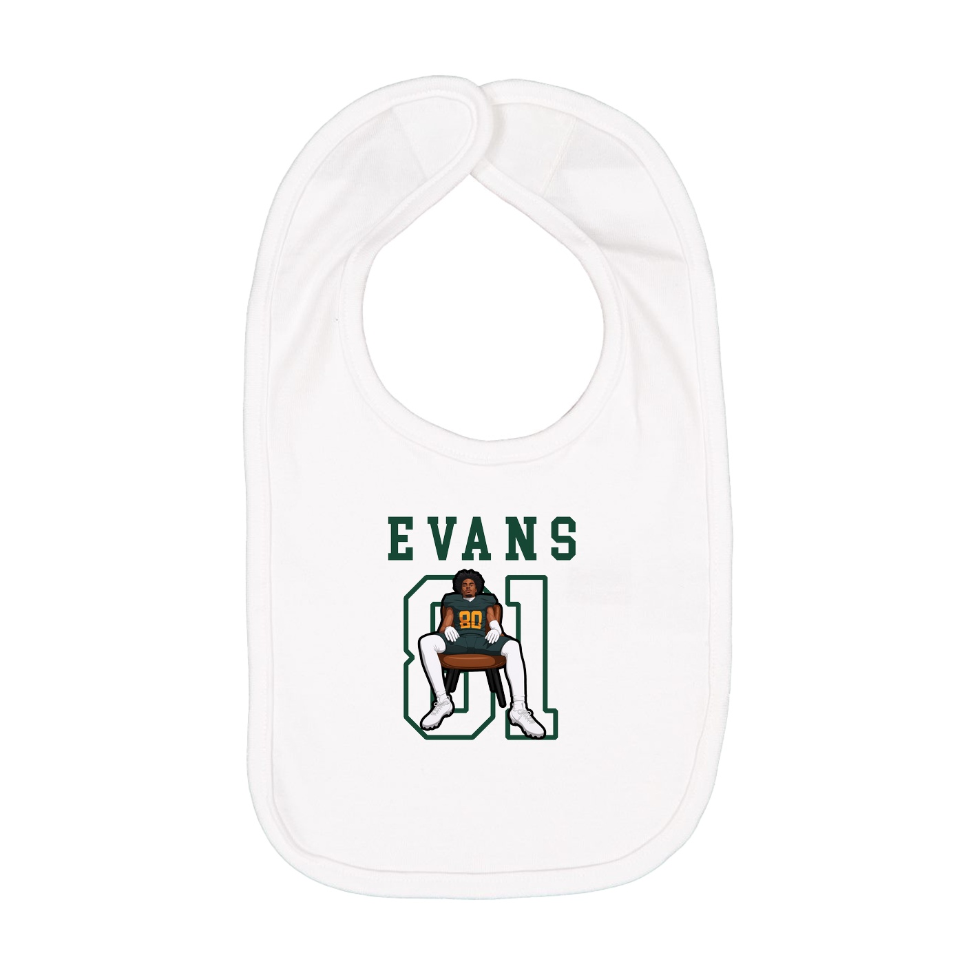 Infant Bib — Shirsey in White