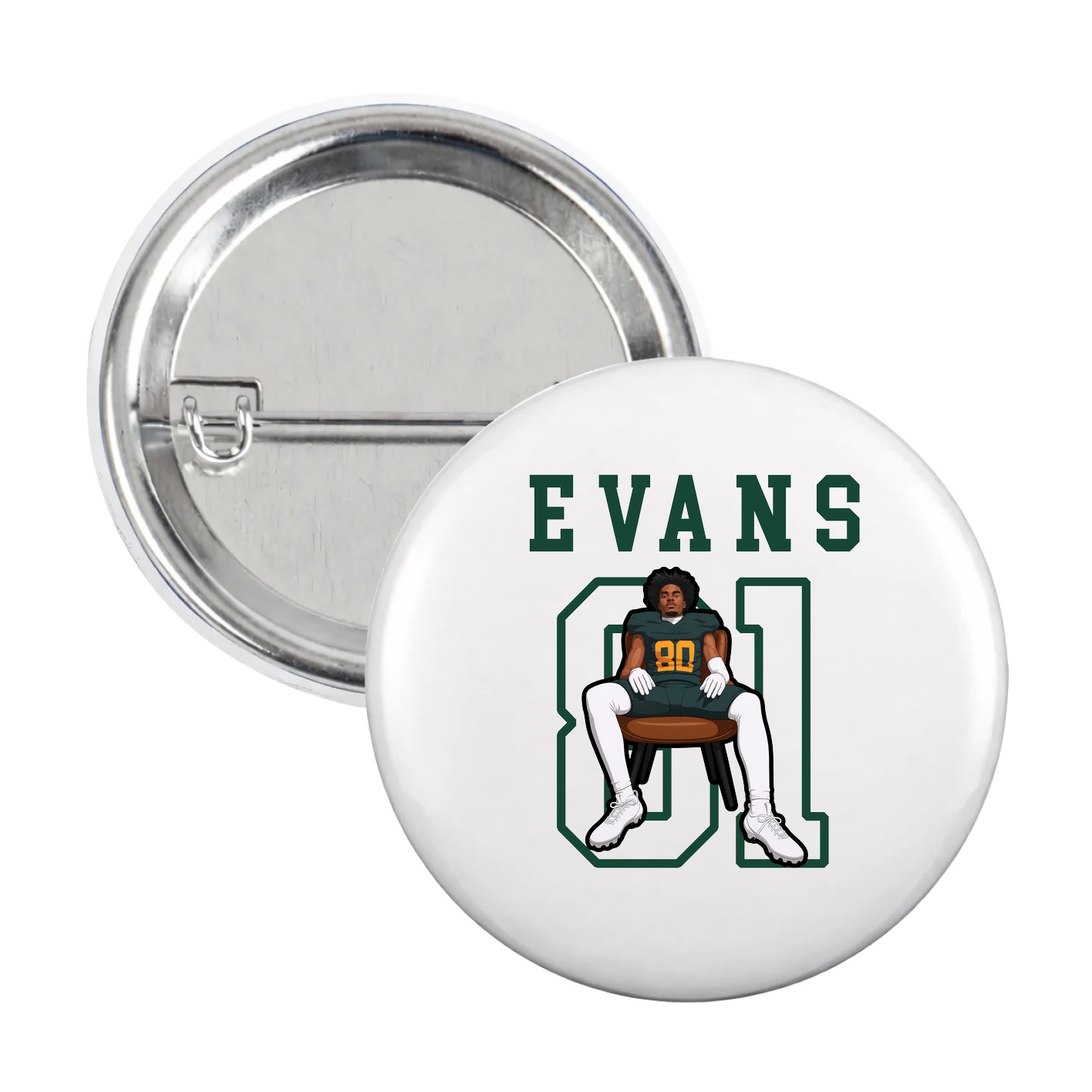 Game Day Button — Shirsey in White