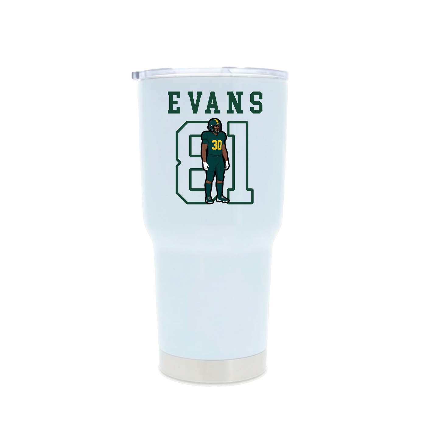 30oz Stainless Steel Tumbler — Shirsey in White