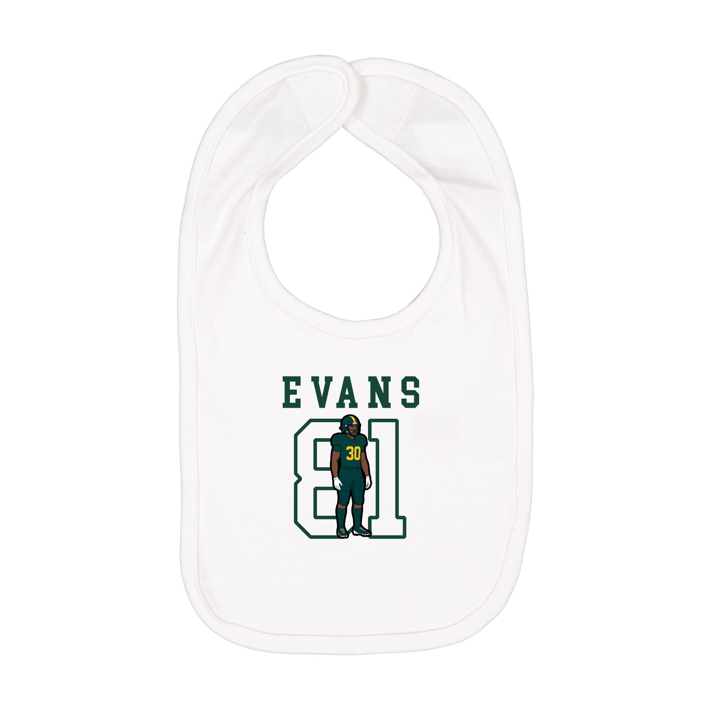 Infant Bib — Shirsey in White