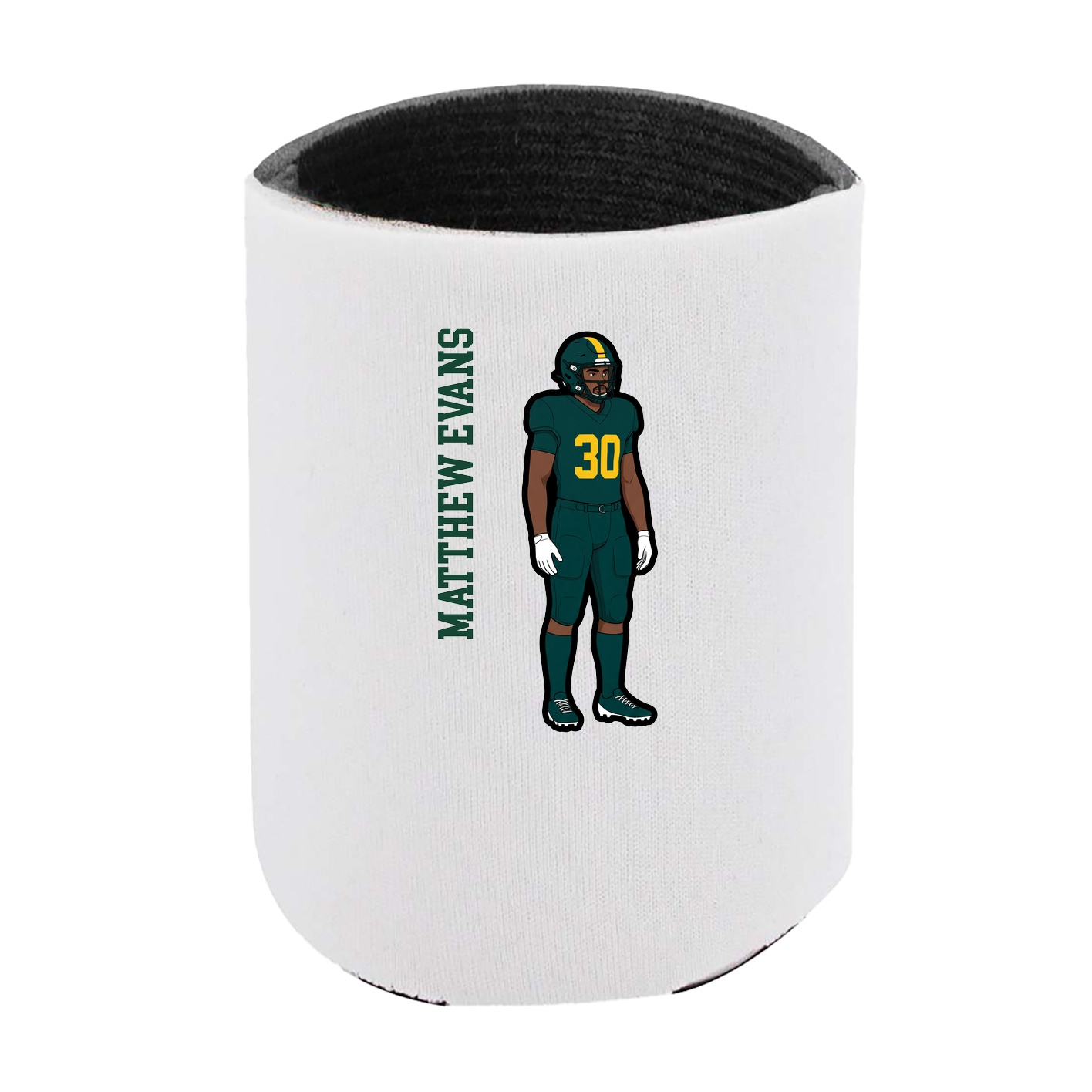 Can Holder — Name Vertical in White