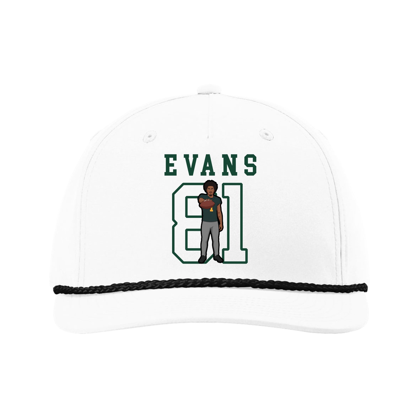 Five-Panel Classic Rope Cap — Shirsey in White