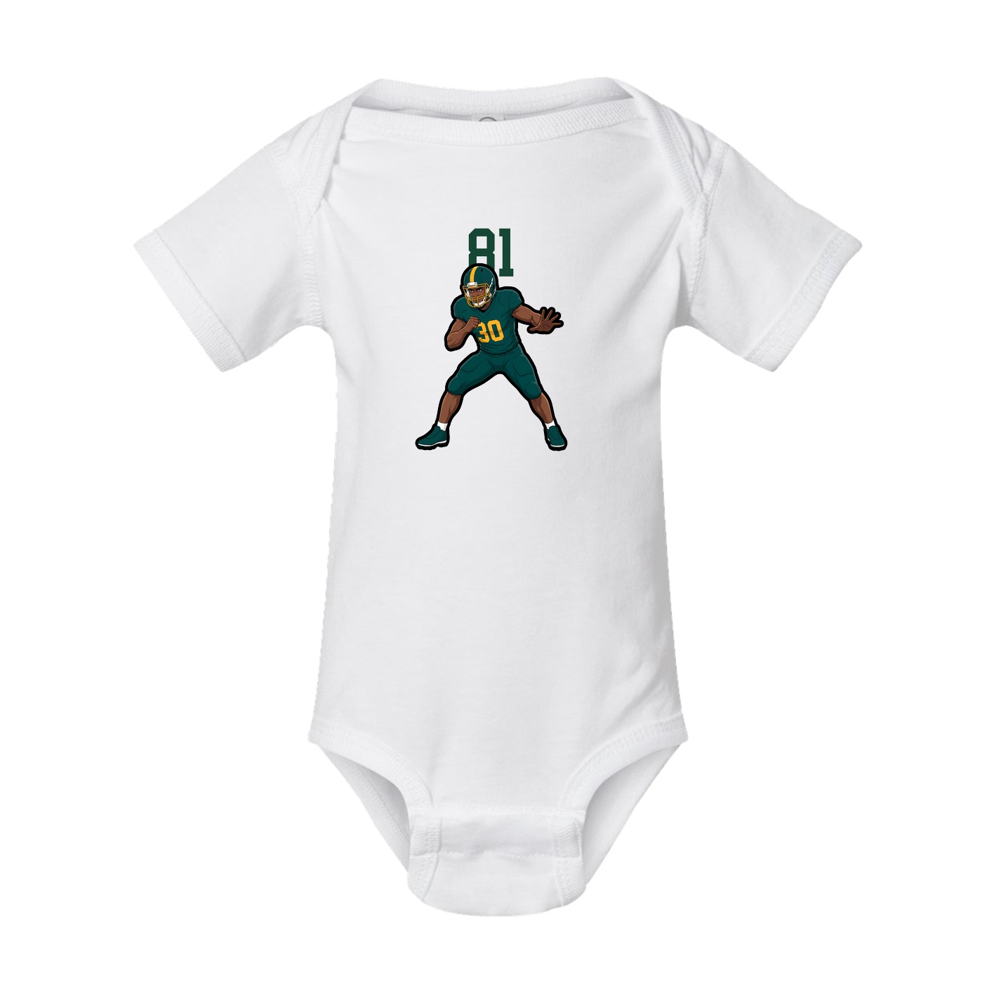 Baby Onesie — Number Top in White