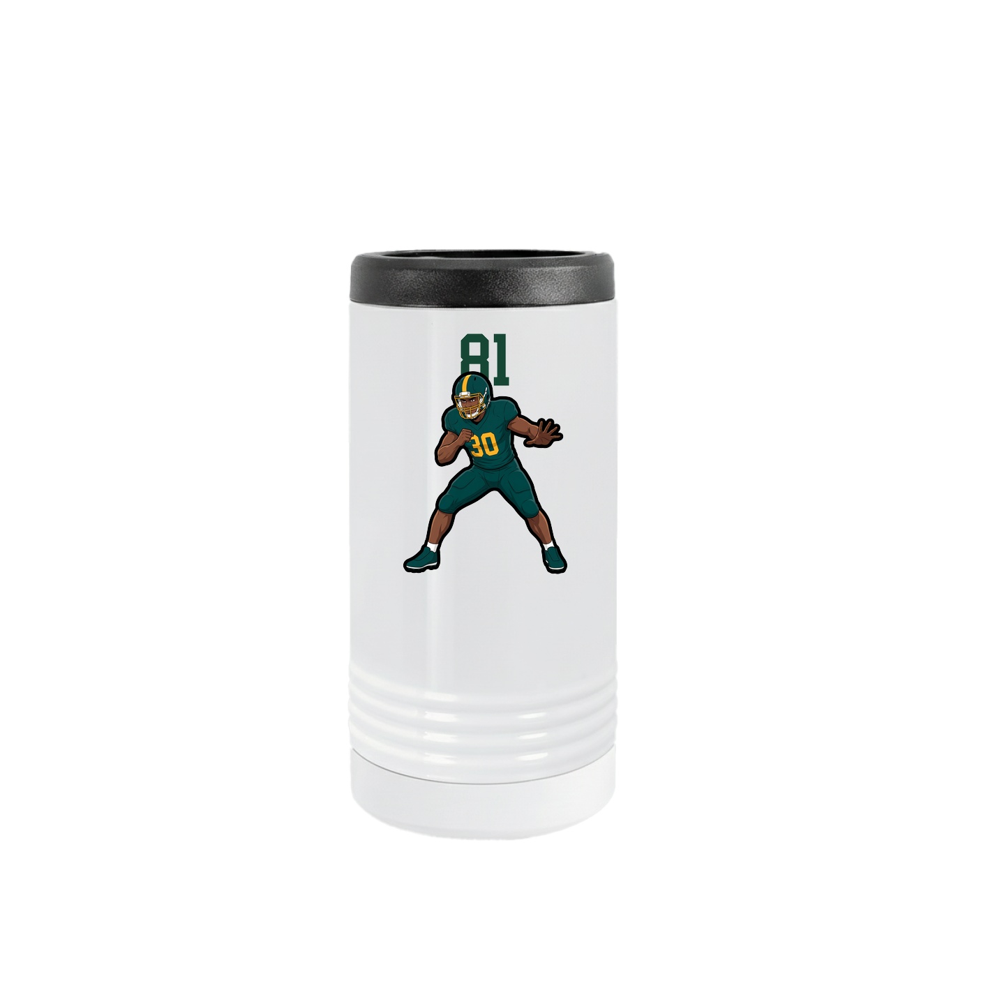 Slim Beverage Holder — Number Top in White