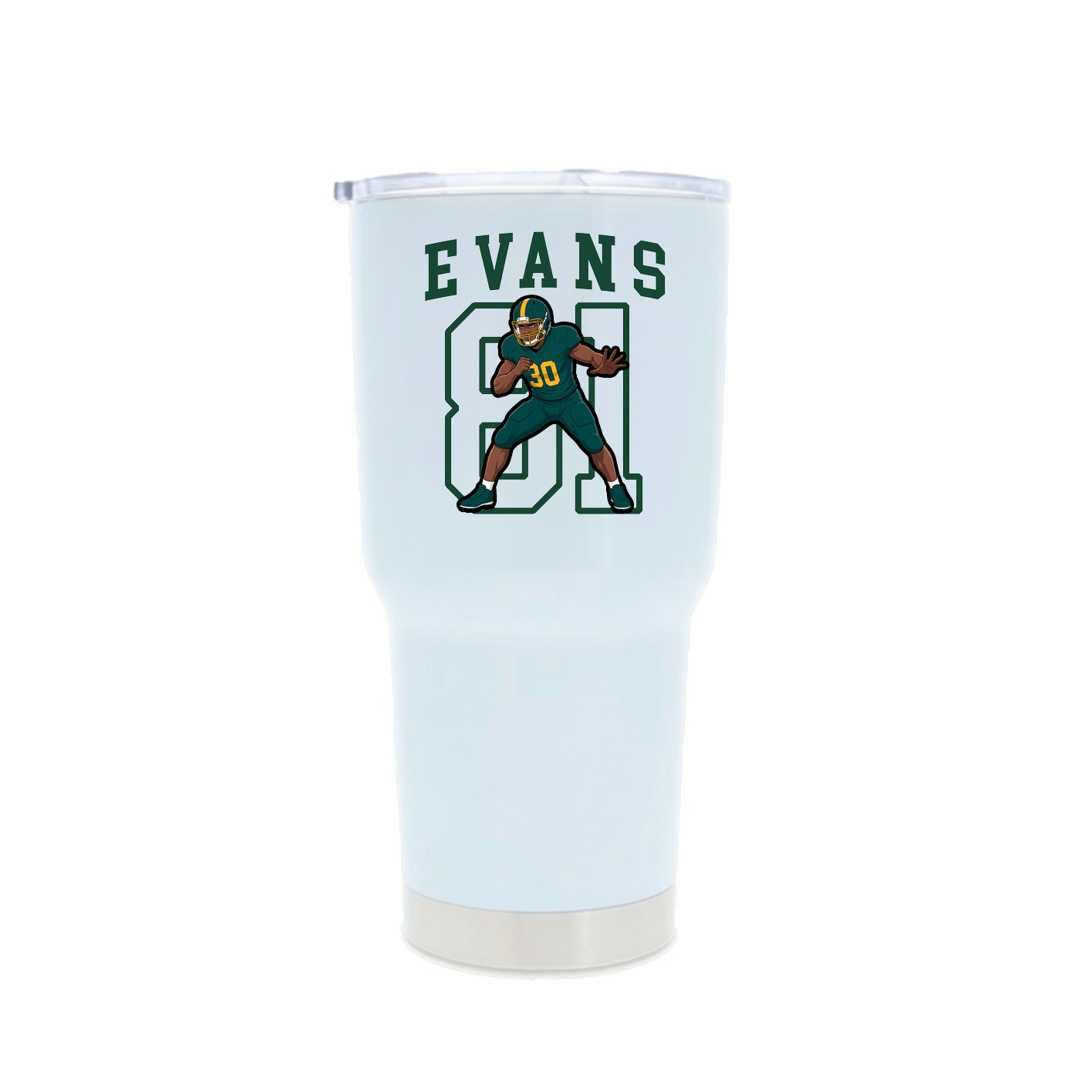 30oz Stainless Steel Tumbler — Shirsey in White