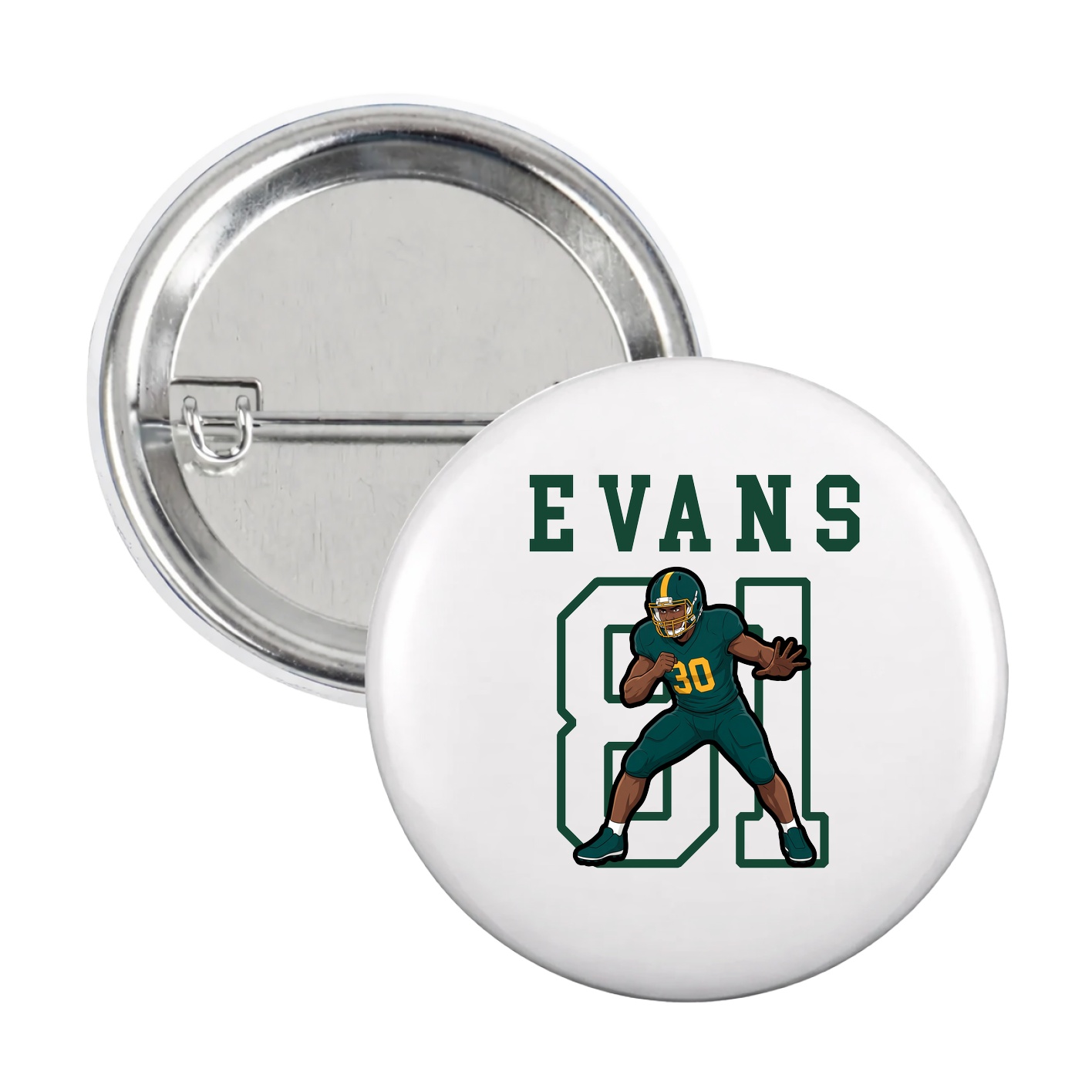 Game Day Button — Shirsey in White