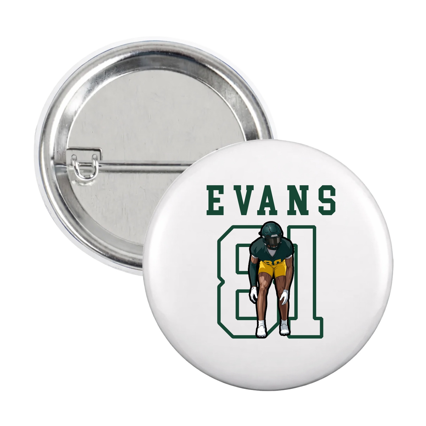 Game Day Button — Shirsey in White
