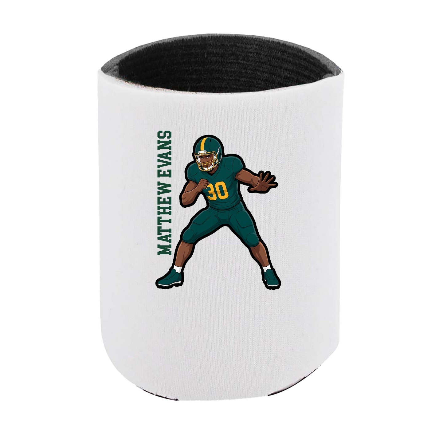 Can Holder — Name Vertical in White
