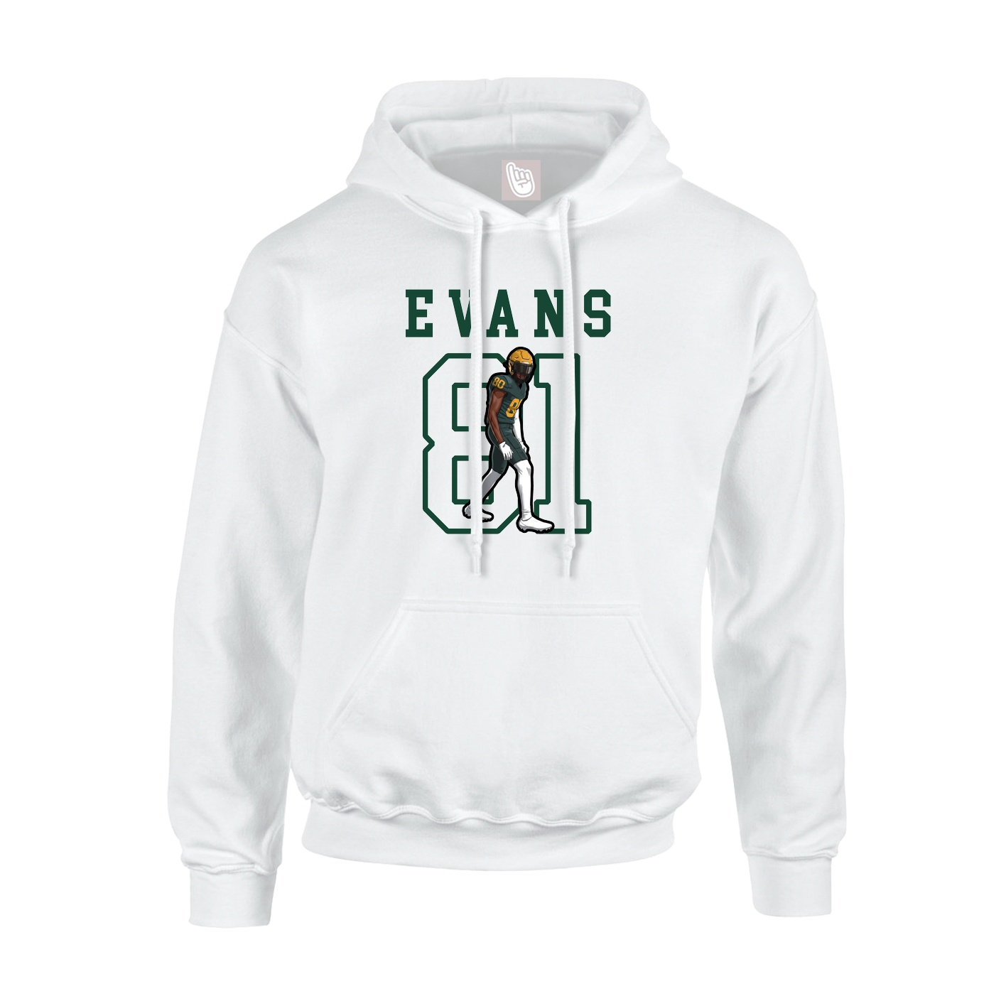 Hoodie — Shirsey in White
