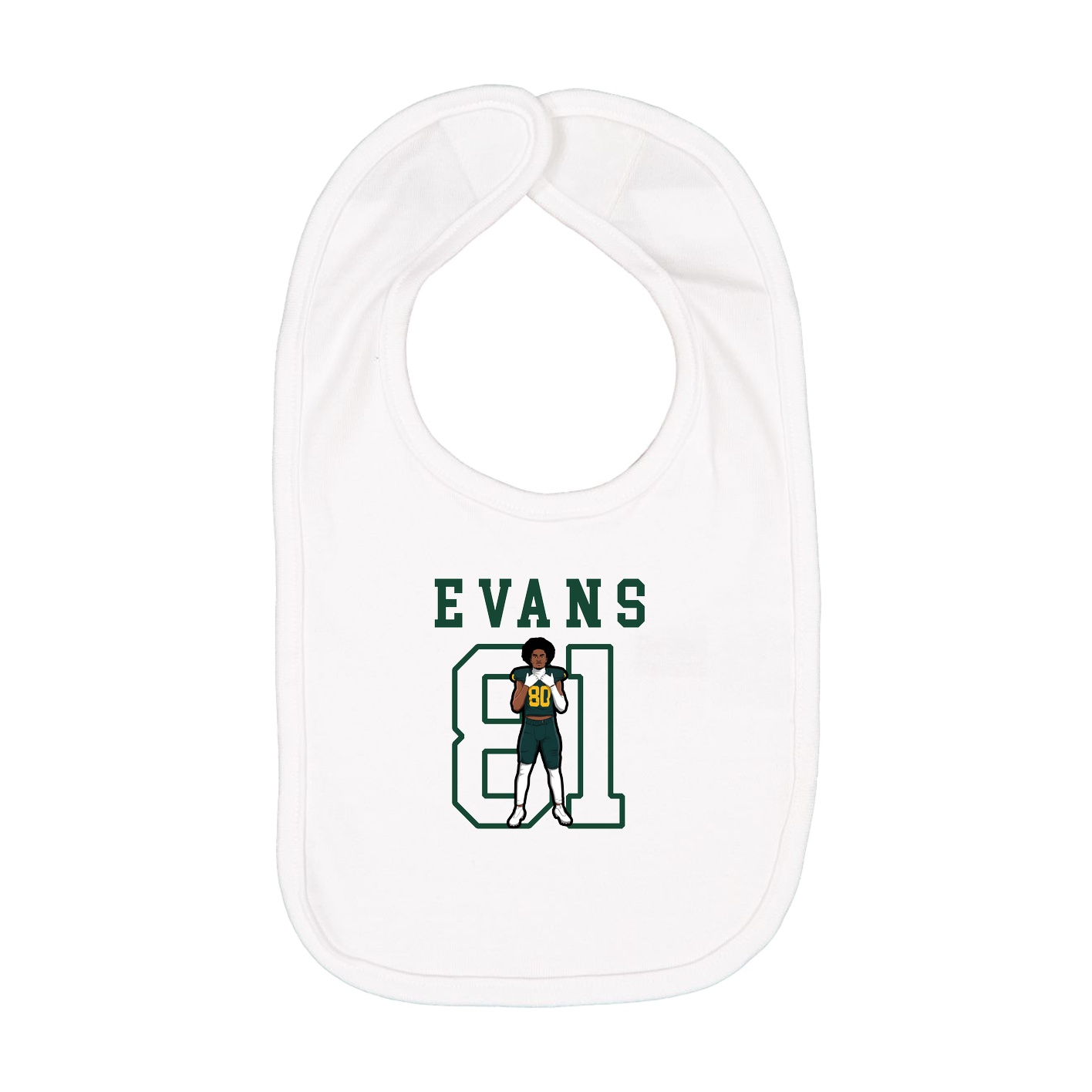 Infant Bib — Shirsey in White