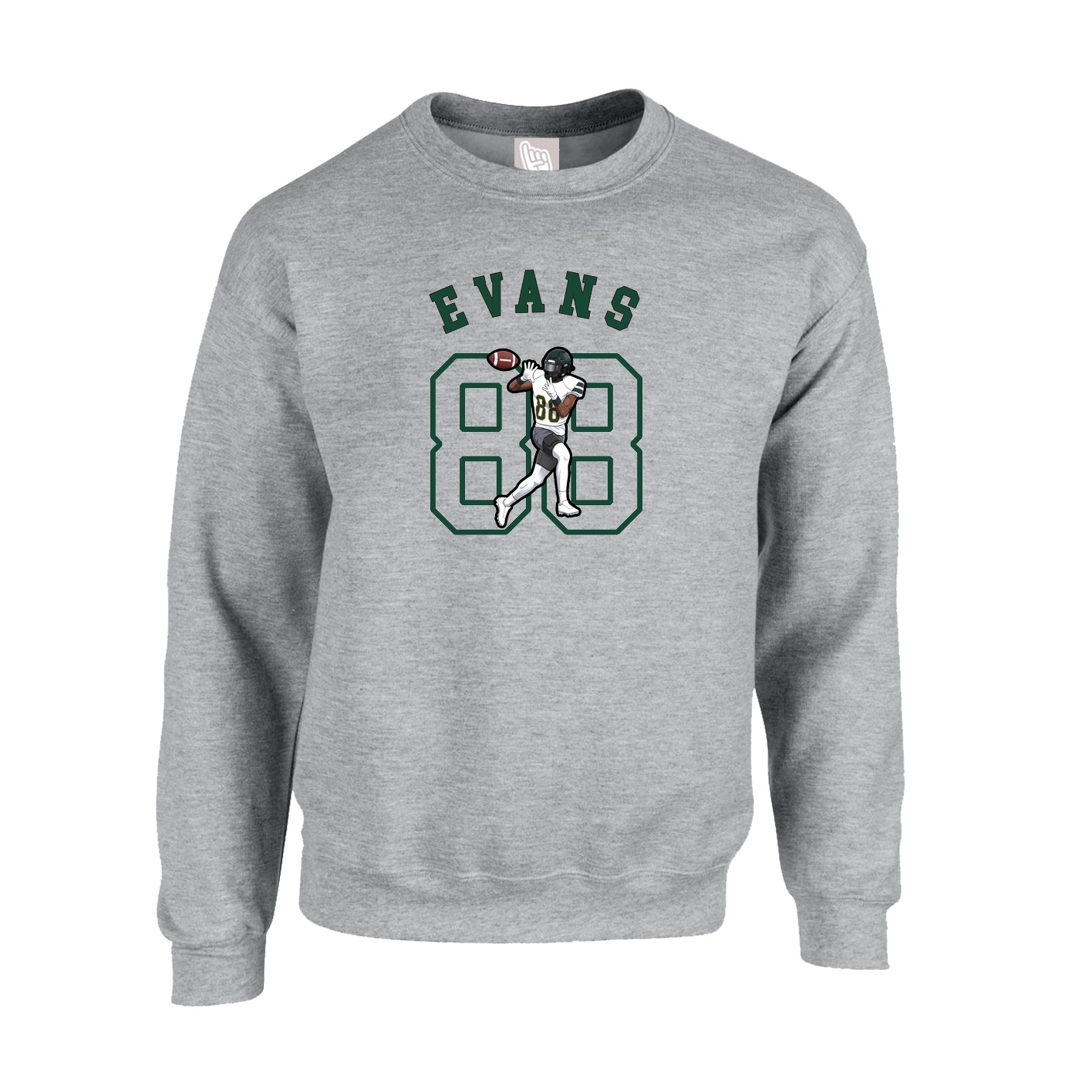 Fleece Crew — Shirsey Arch in Grey