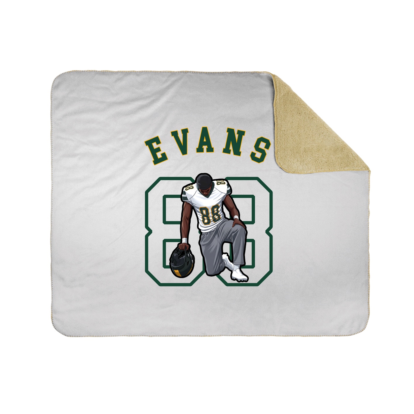 50x60 Sherpa Lined Throw Blanket