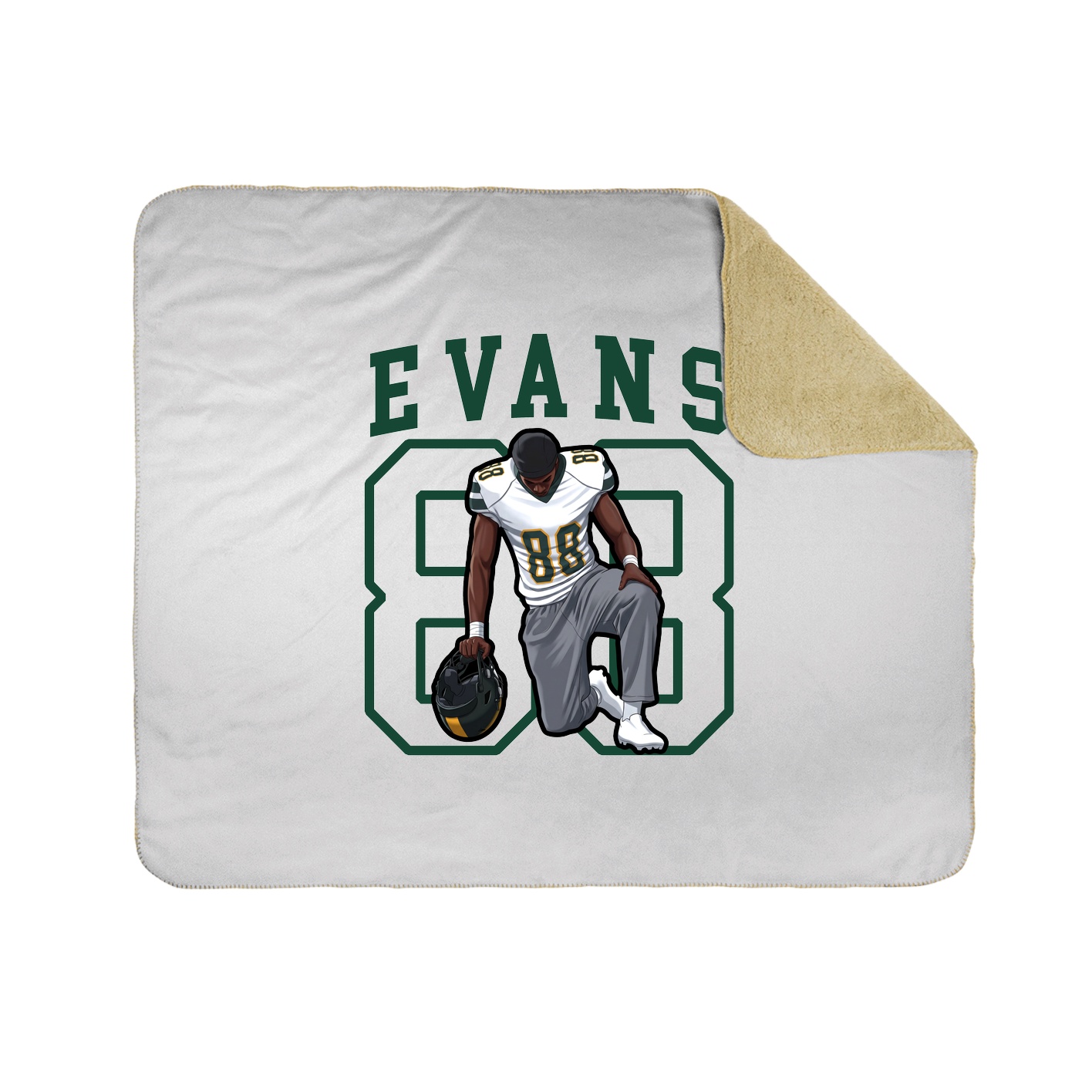 50x60 Sherpa Lined Throw Blanket