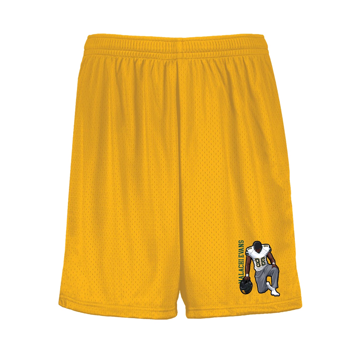 Shorts — Name Vertical in Gold