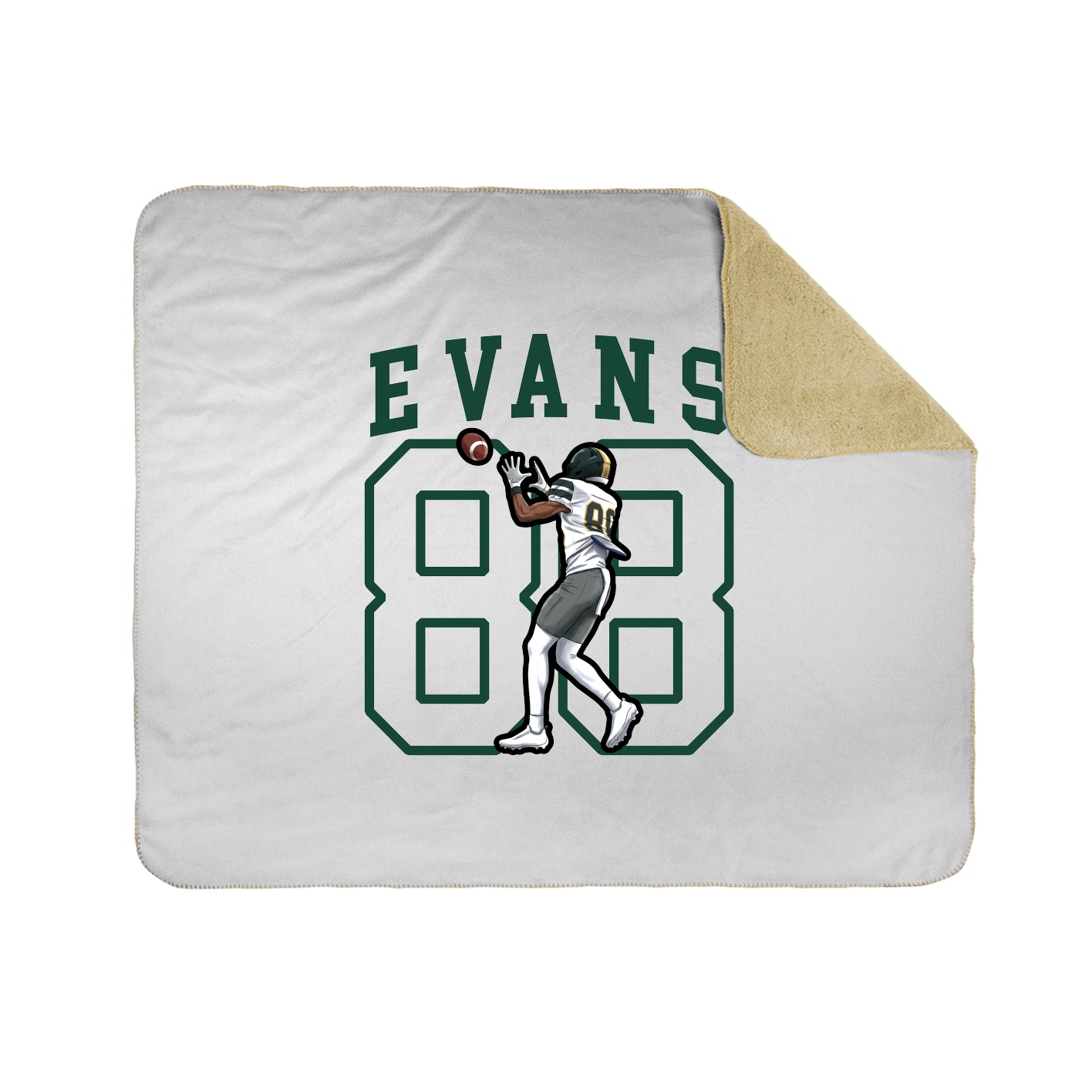 50x60 Sherpa Lined Throw Blanket