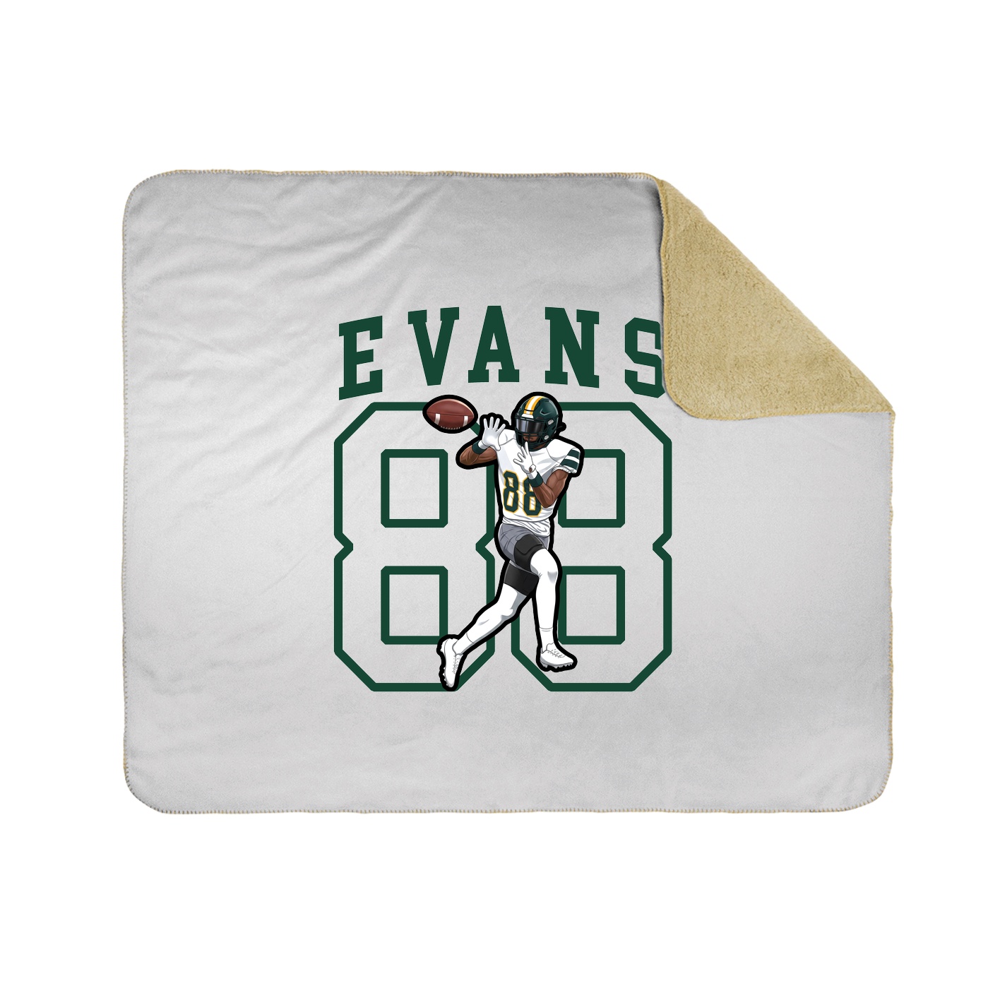 50x60 Sherpa Lined Throw Blanket