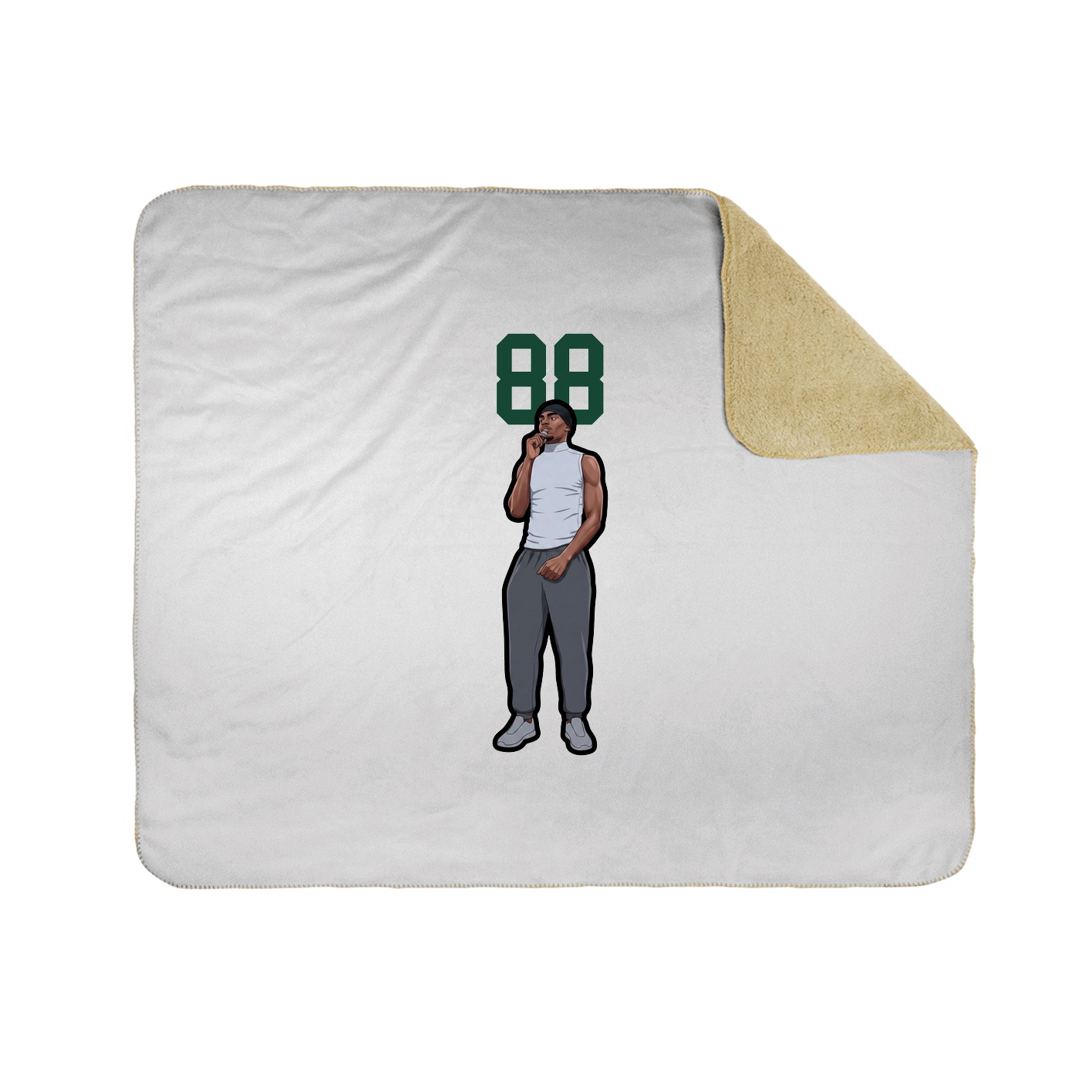 50x60 Sherpa Lined Throw Blanket