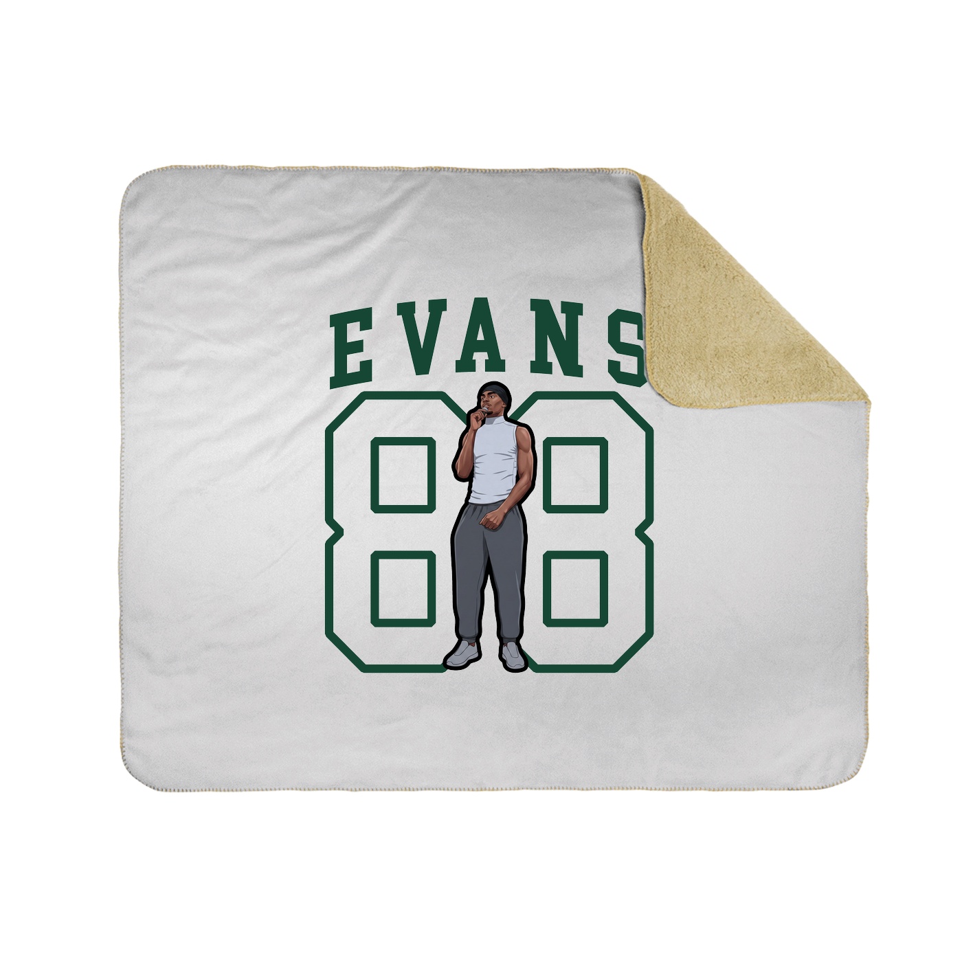 50x60 Sherpa Lined Throw Blanket