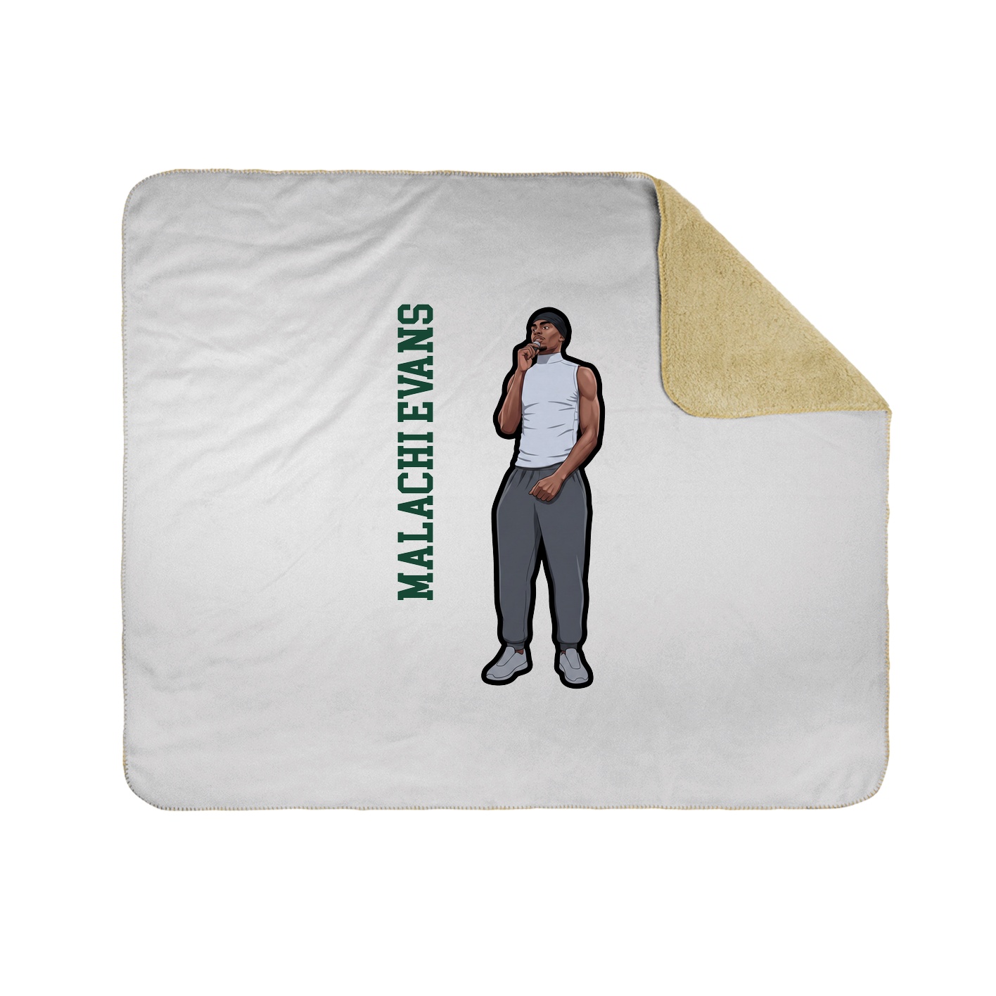 50x60 Sherpa Lined Throw Blanket