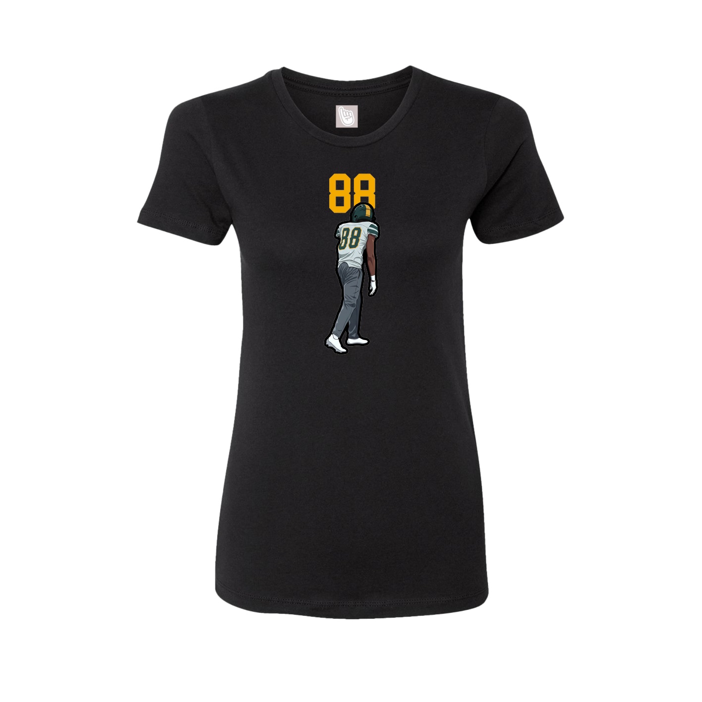 Womens Tee — Number Top in Black