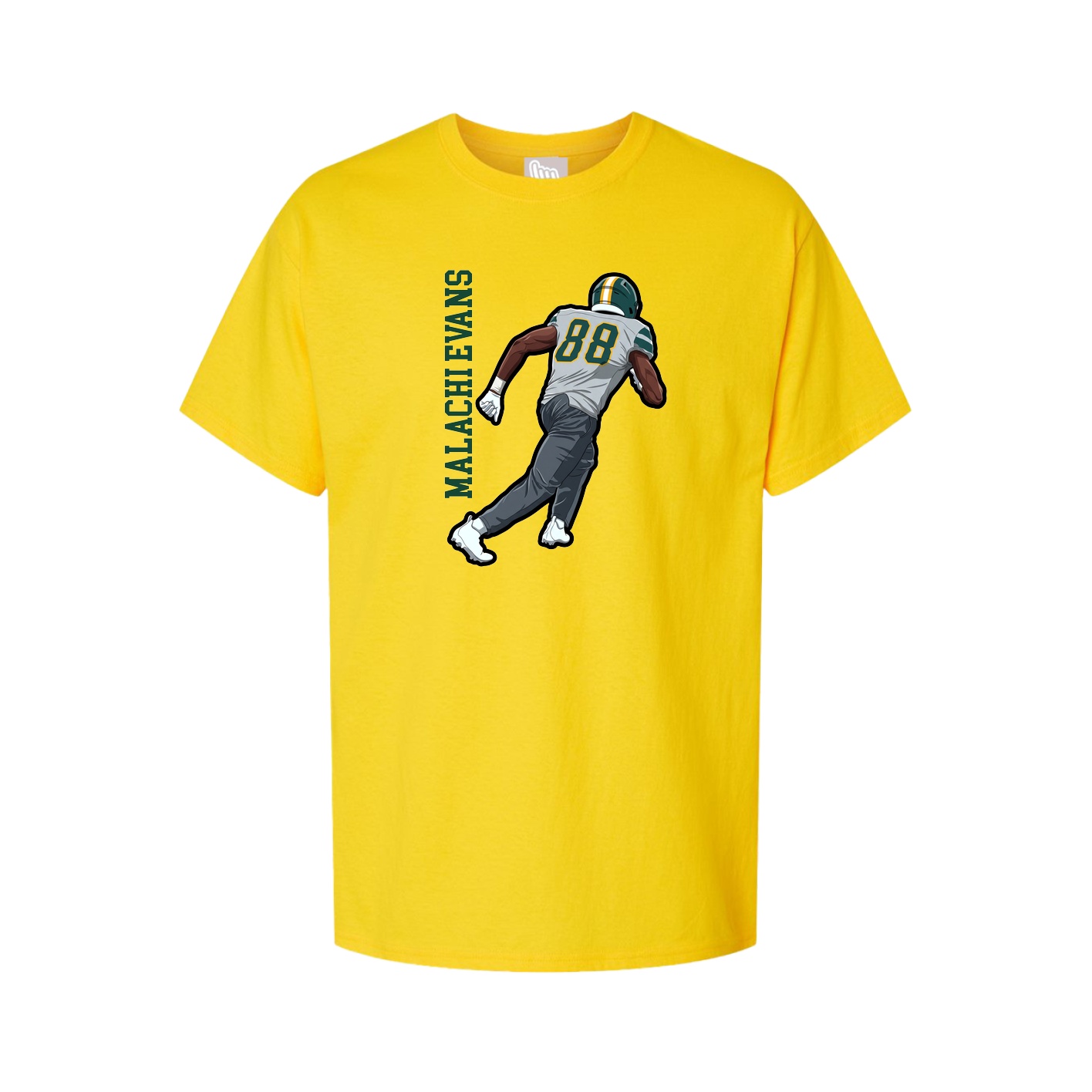Youth Tee — Name Vertical in Gold