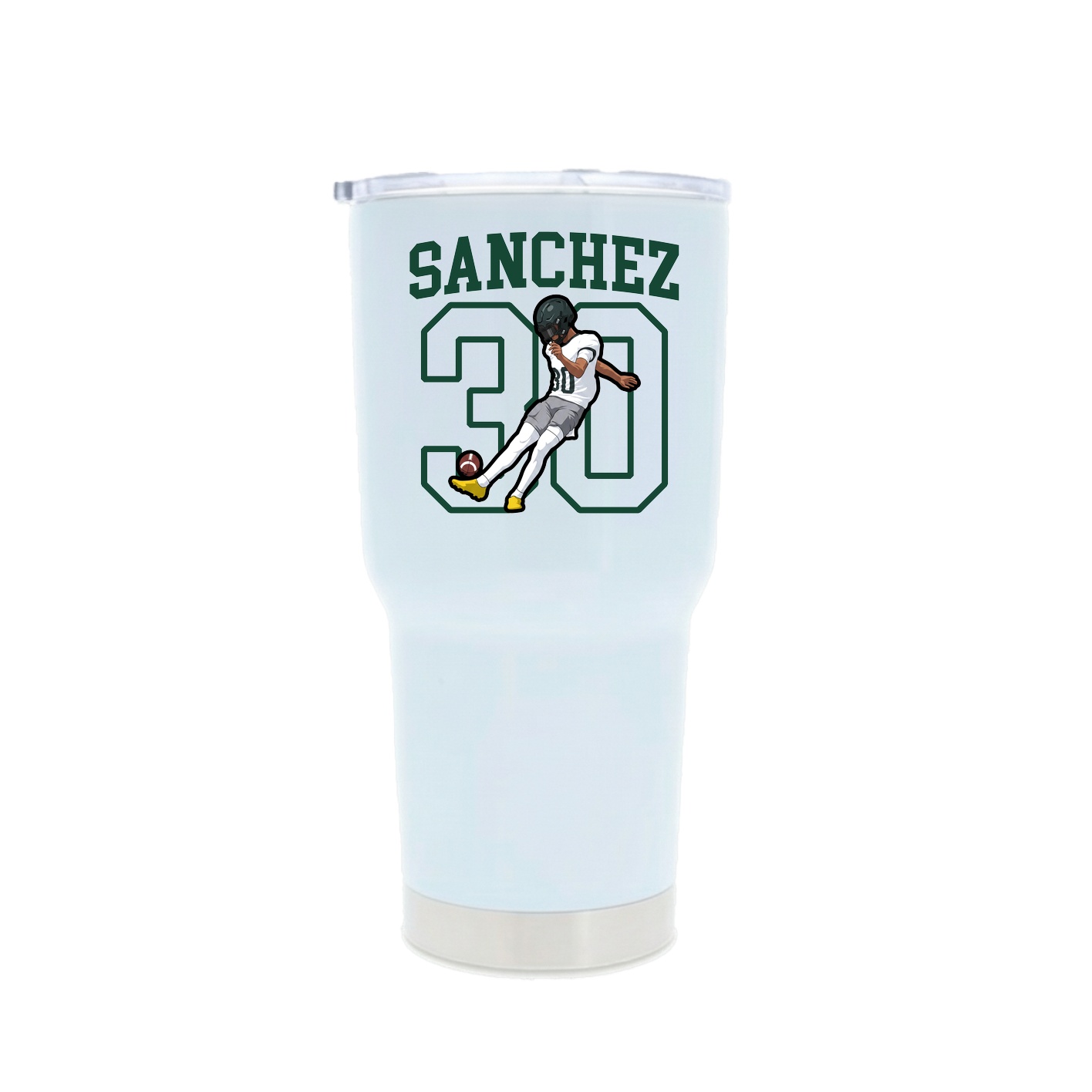 30oz Stainless Steel Tumbler — Shirsey in White