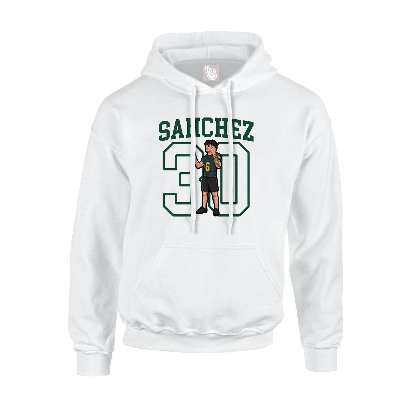 Hoodie — Shirsey in White