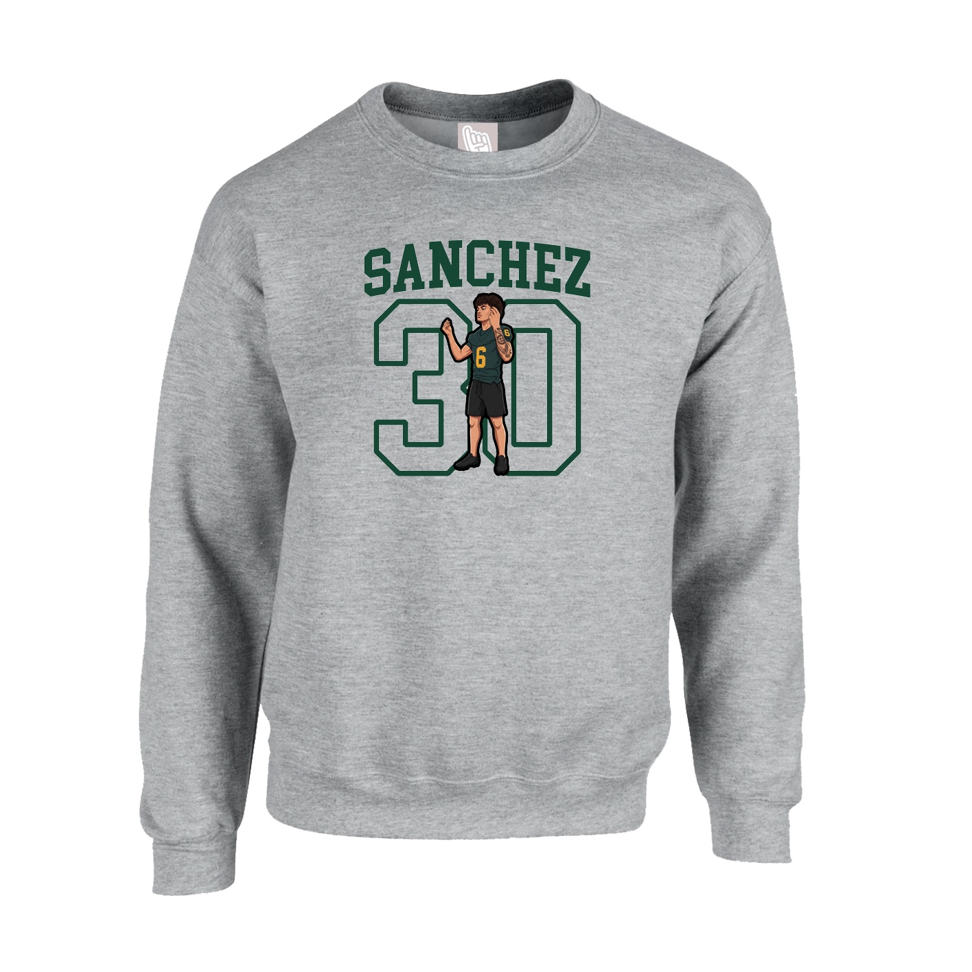 Fleece Crew — Shirsey in Grey