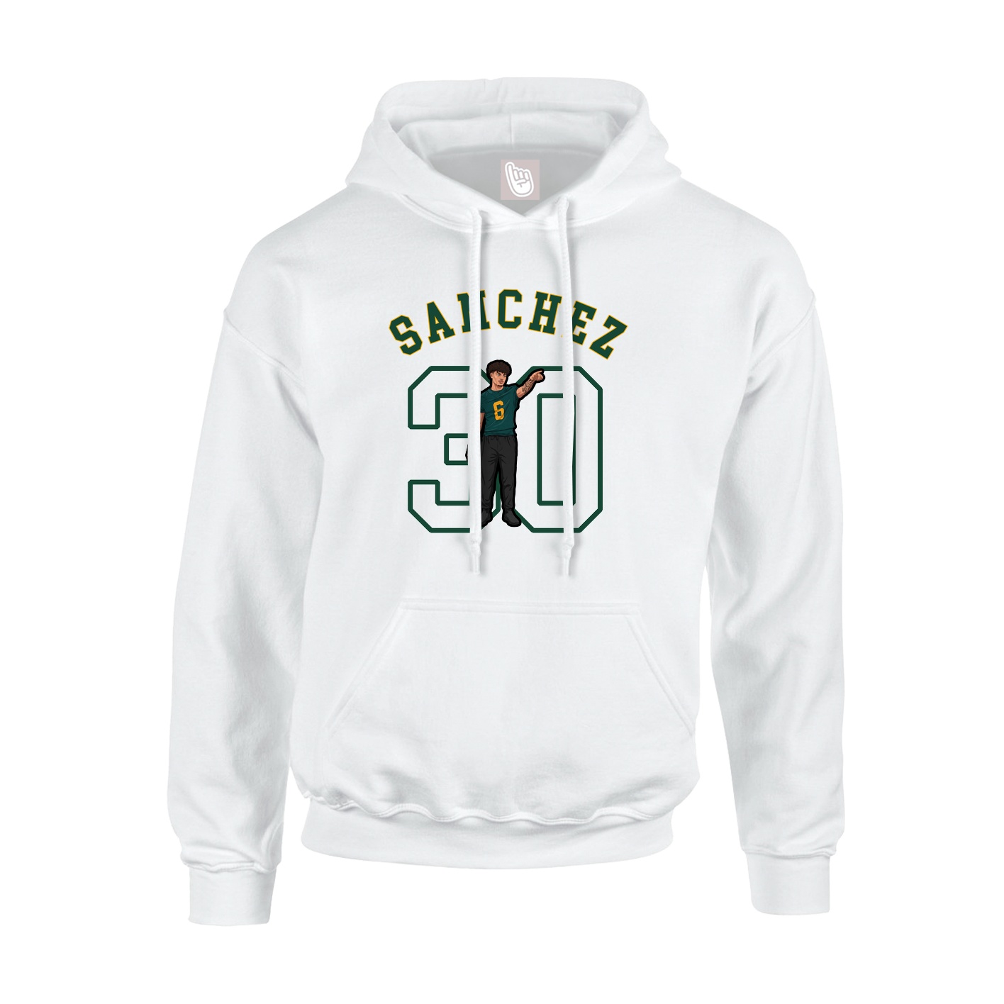 Youth Hoodie — Shirsey Arch in White