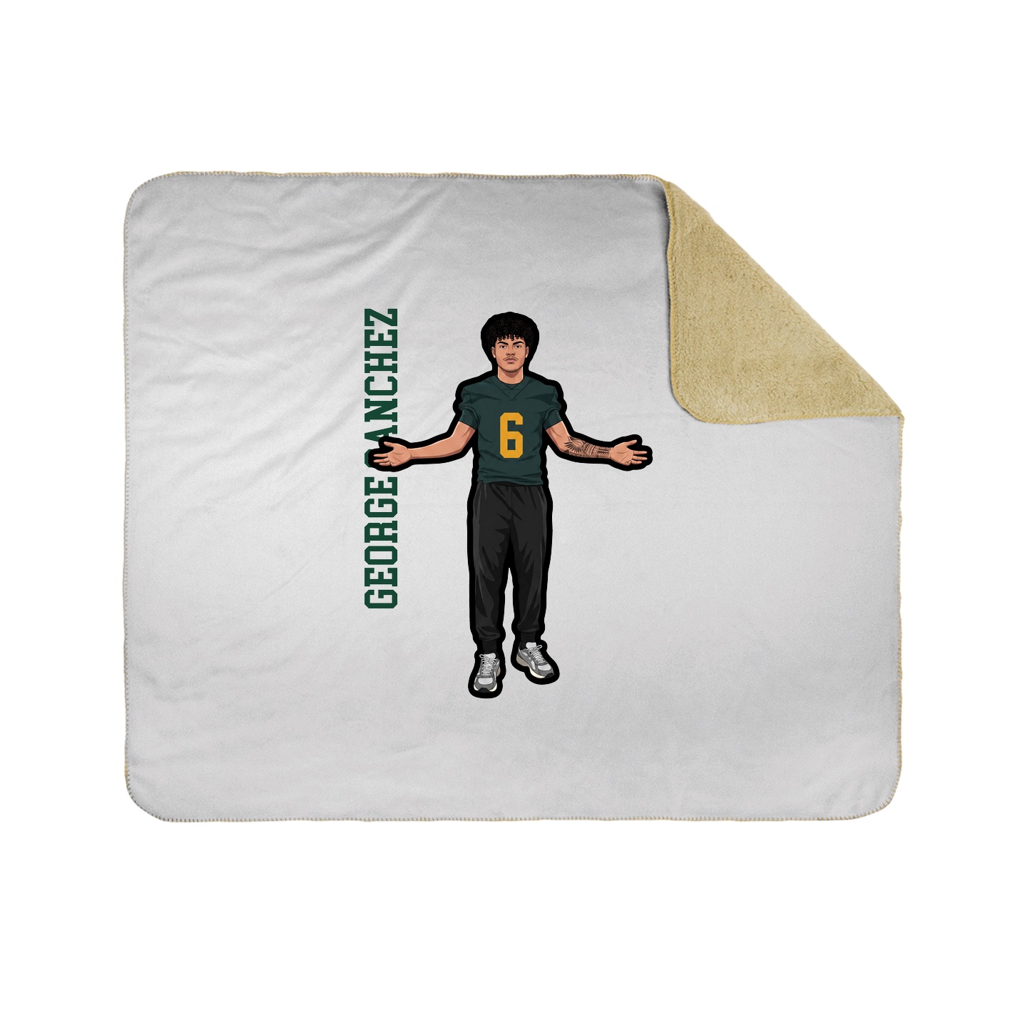 50x60 Sherpa Lined Throw Blanket