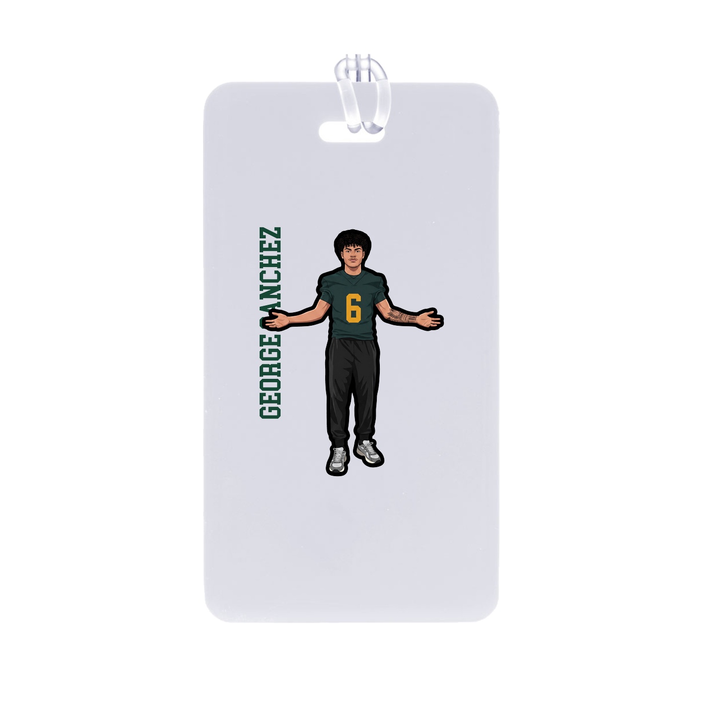 Bag Tag — Name Vertical in Classic
