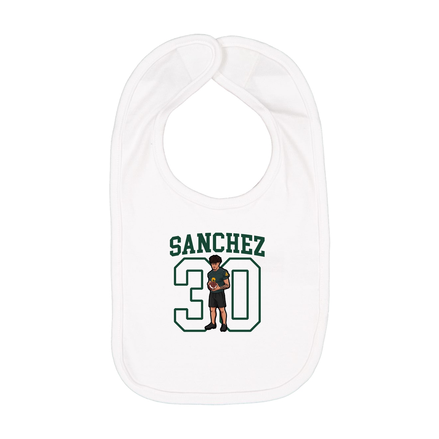 Infant Bib — Shirsey in White
