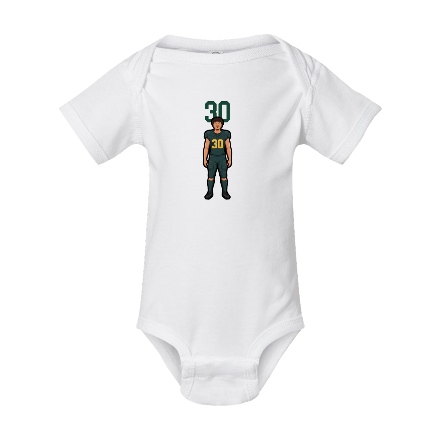 Baby Onesie — Number Top in White