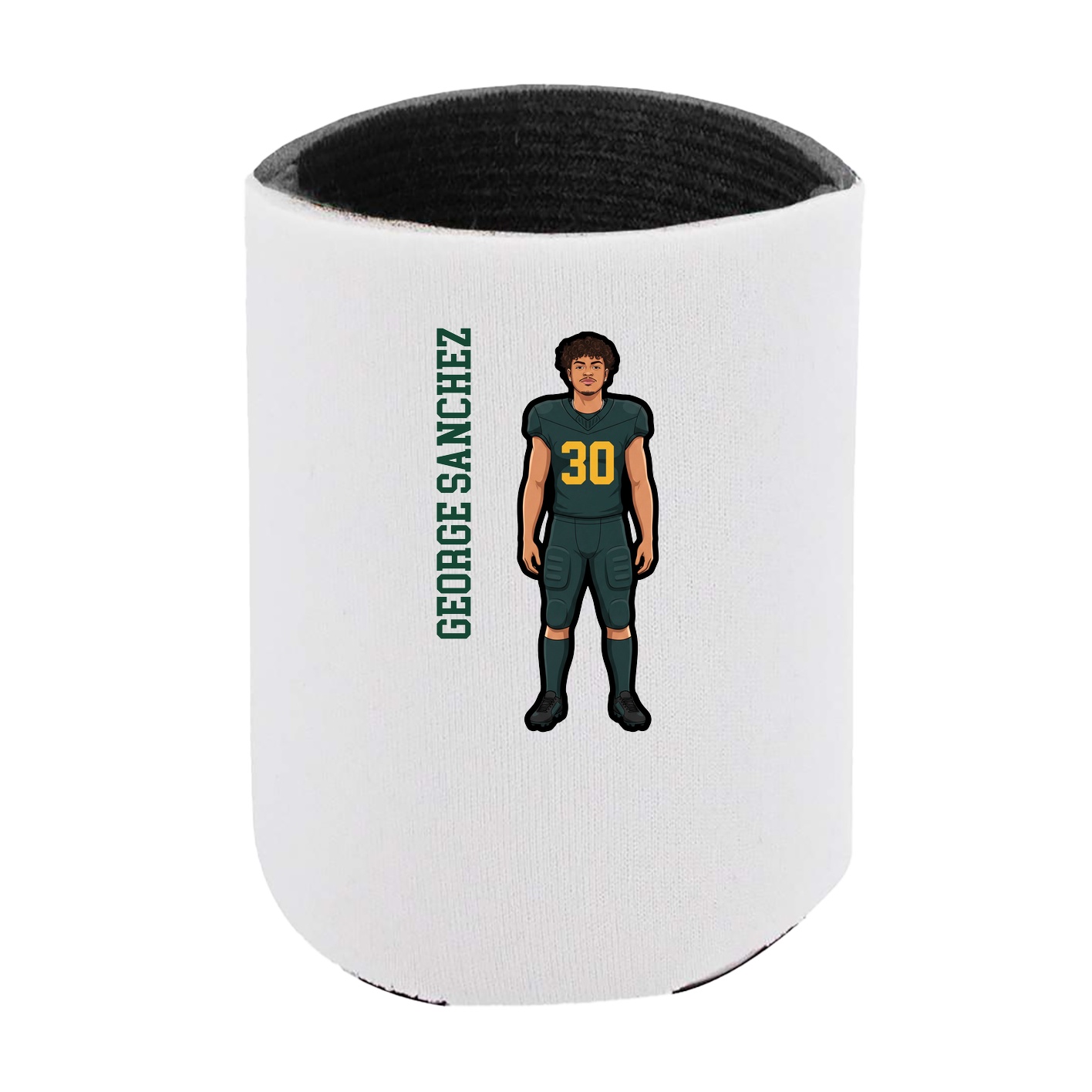 Can Holder — Name Vertical in White