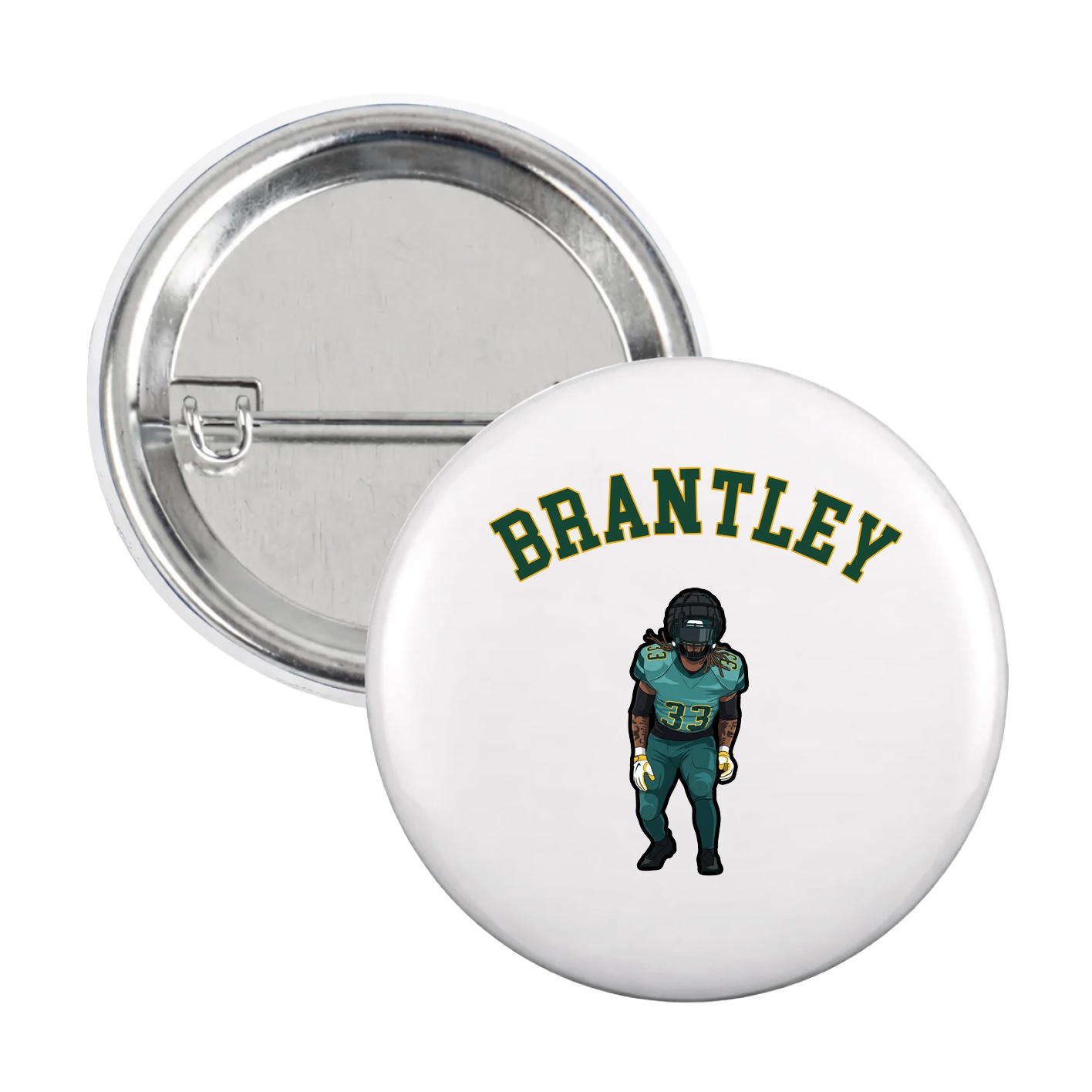 Game Day Button — Shirsey Arch in White