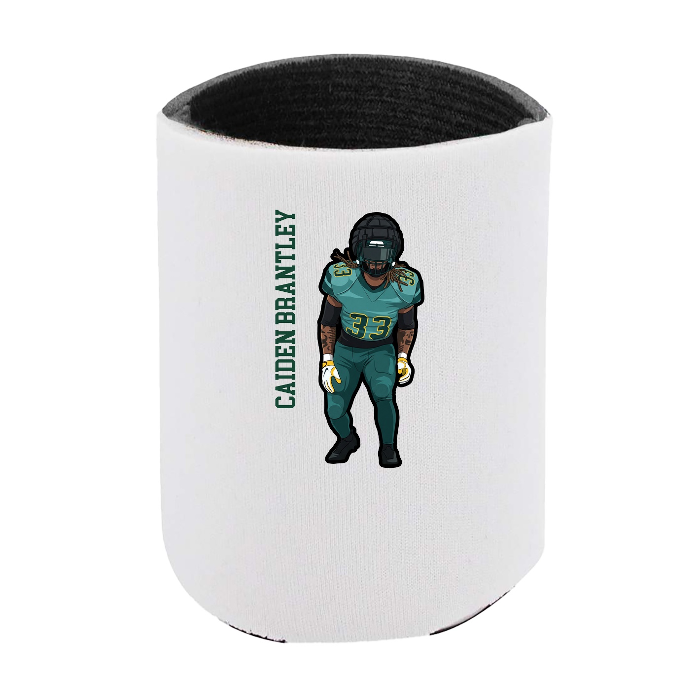 Can Holder — Name Vertical in White