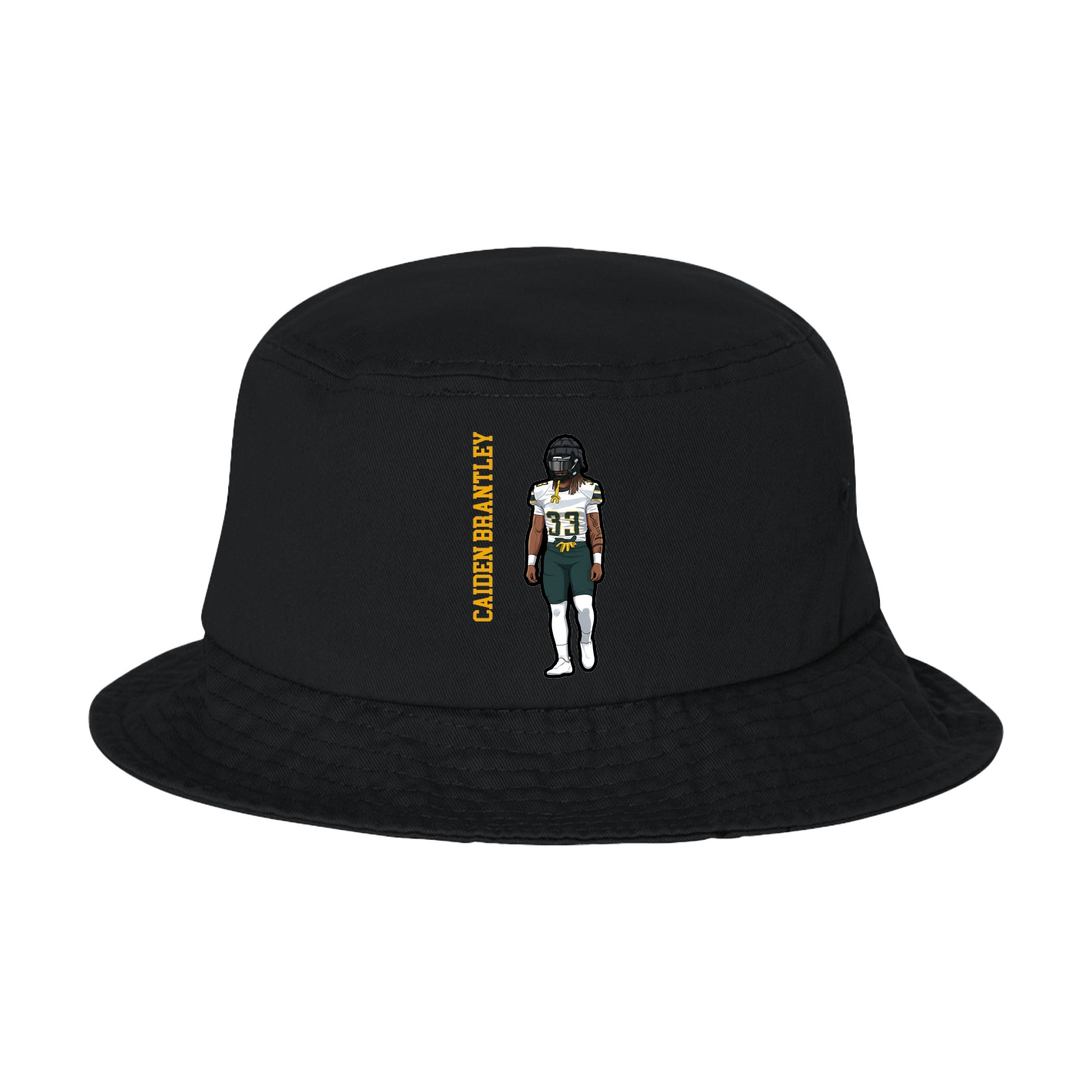 Bucket Cap — Name Vertical in Black